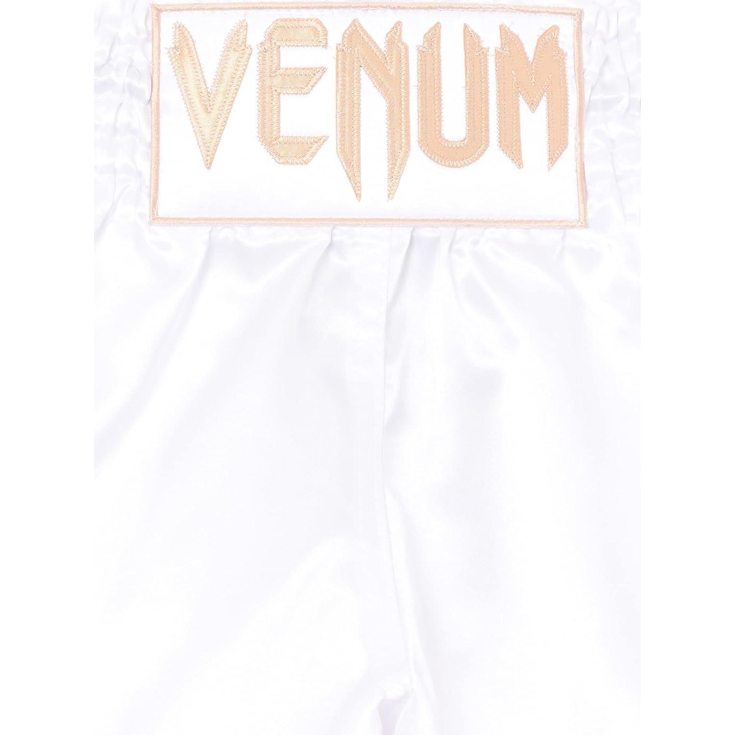 Pantalones Cortos Muay Thai Venum Clásicos Grande Blanco/Dorado