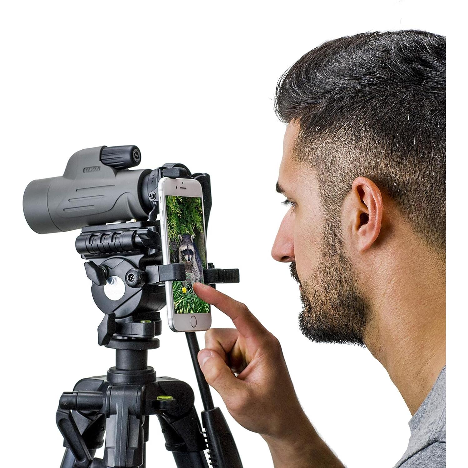 Adaptador Digiscoping Carson MonoPix 8x42mm para Smartphone