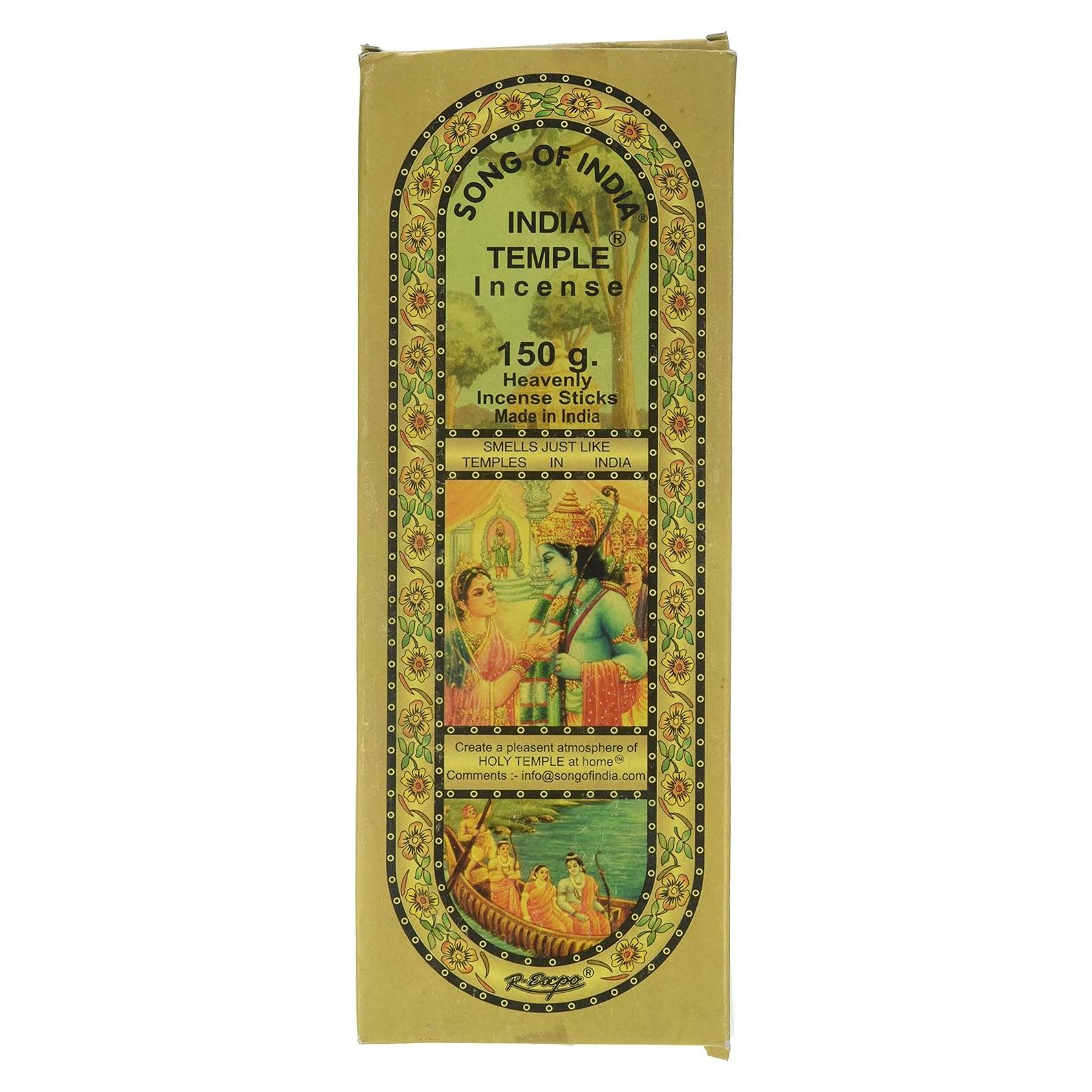 Incienso Canto de India Templo 360 Varillas 150g