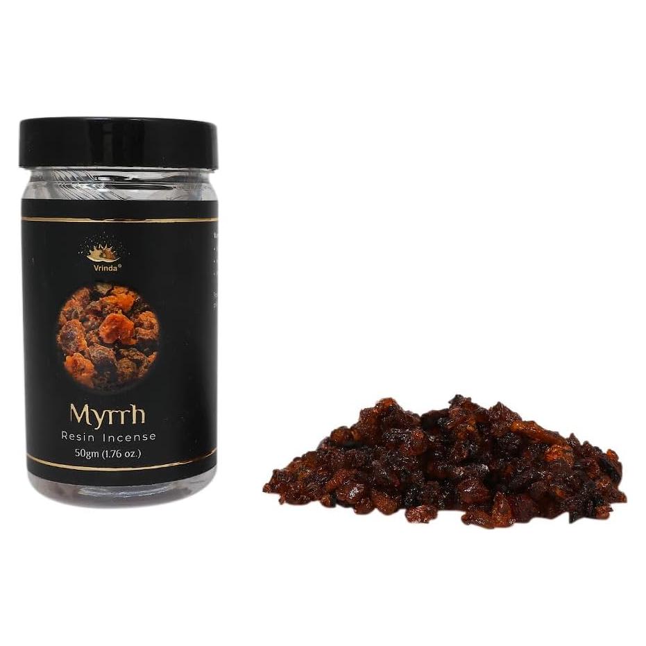 Resina de Mirra Vrinda® Premium 100% Natural 50g