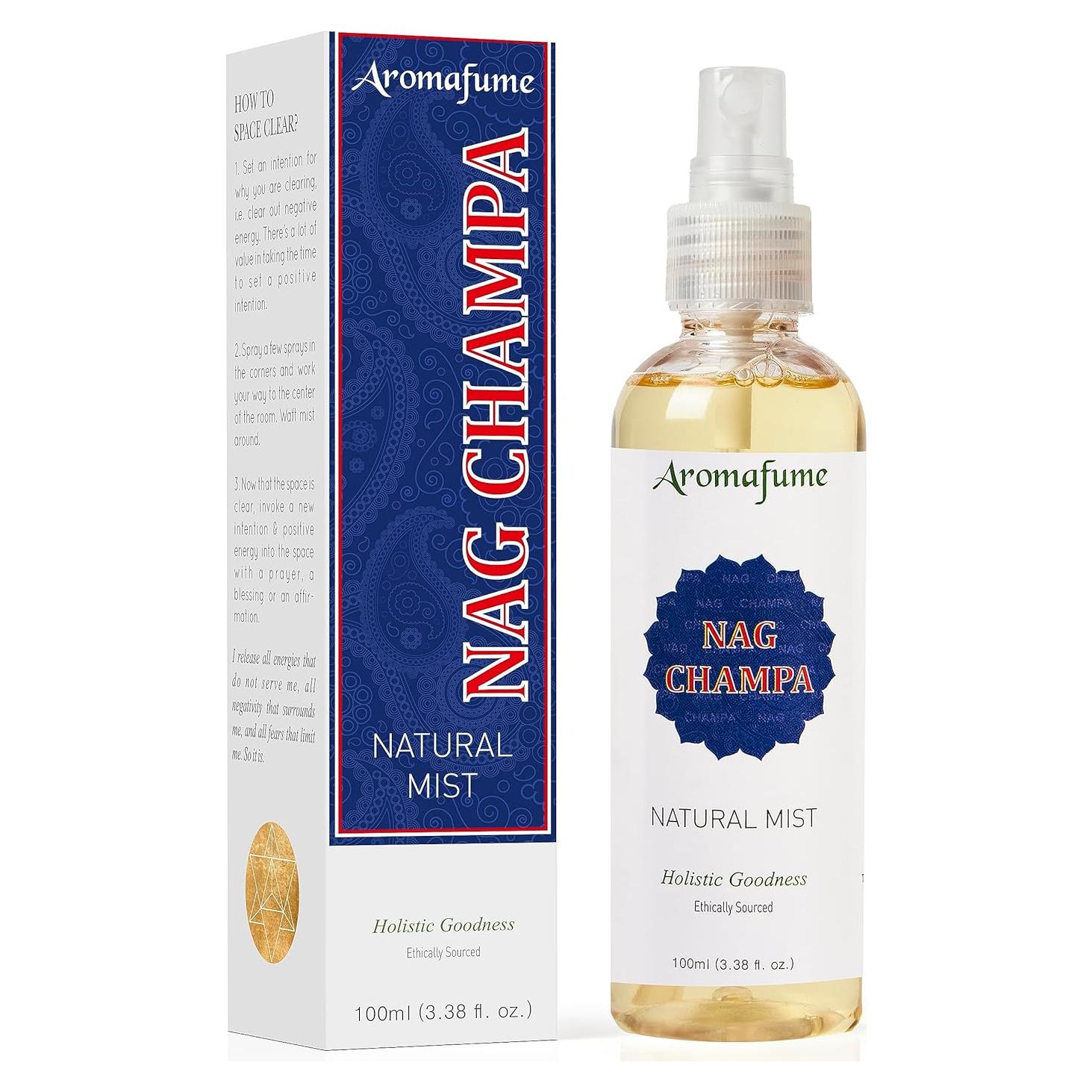Bruma Natural de Nag Champa Aromafume 100 ml - Vegana y Sin Alcohol
