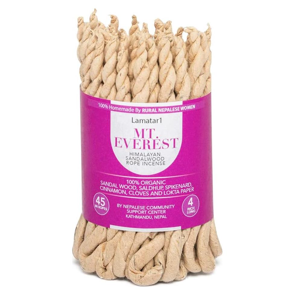 Incienso de Cuerda Lamatar1 de Sándalo Himalayo 45 Cuerdas