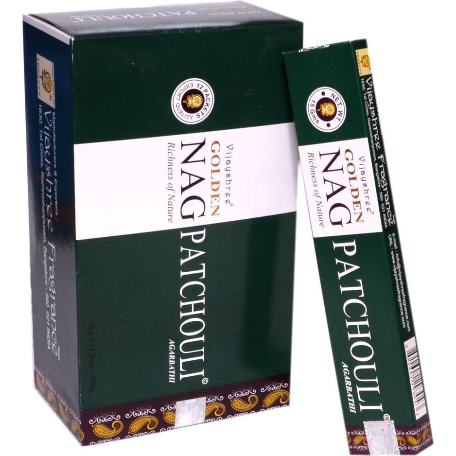 Incienso Nag Patchouli Vijayshree - 180 varitas de 365g