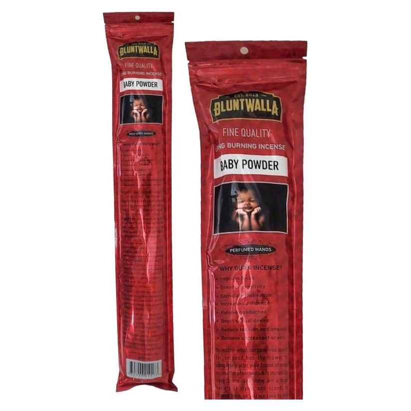 Varitas de Incienso Bluntwalla 30 Unidades 48.26 cm Polvo de Bebé