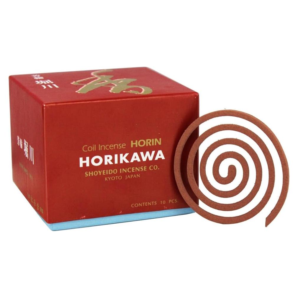 Incienso Shoyeido Horikawa - Set 10 Bobinas Aromaterapia