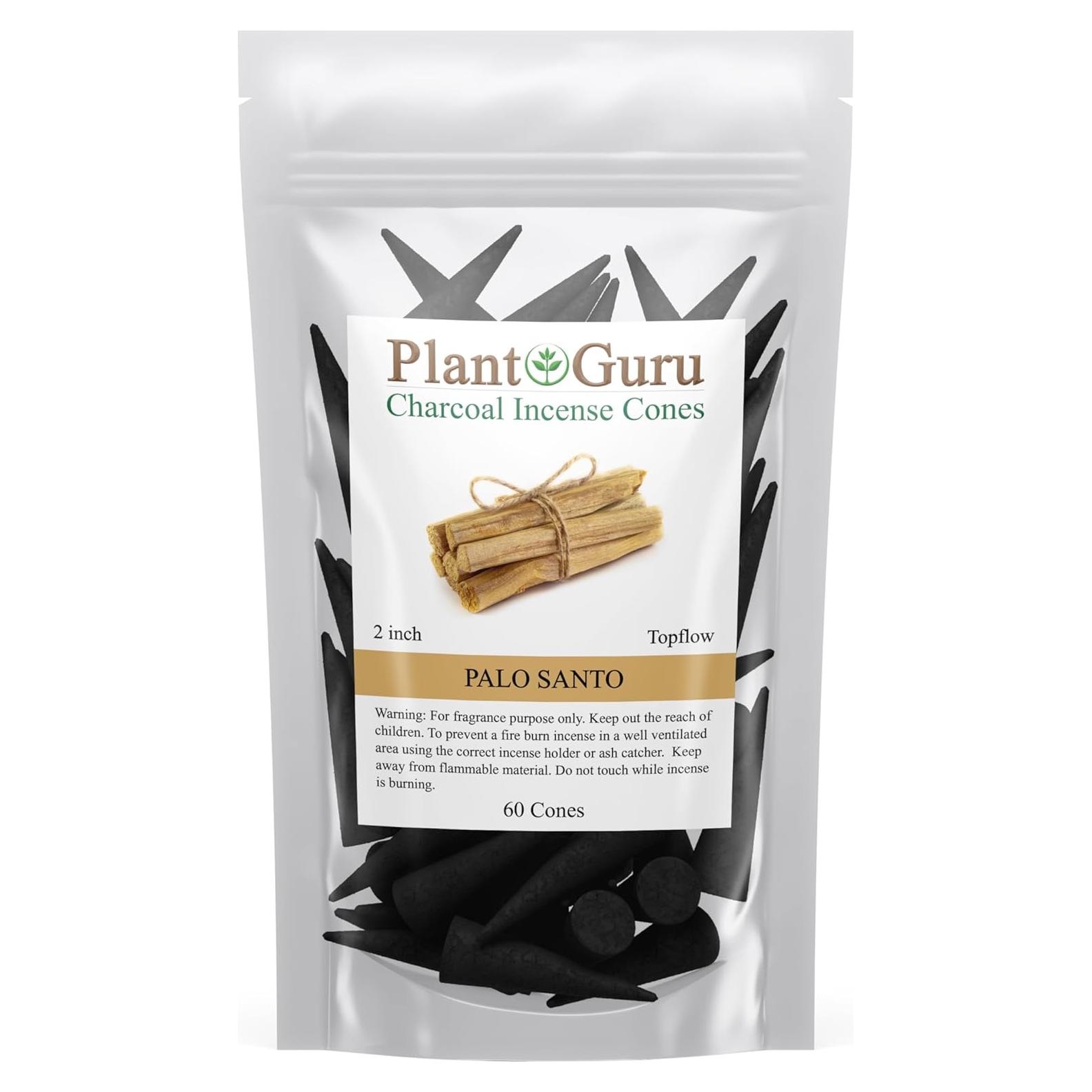 Conos de Incienso Palo Santo Plant Guru 60 Unidades 5.08 cm