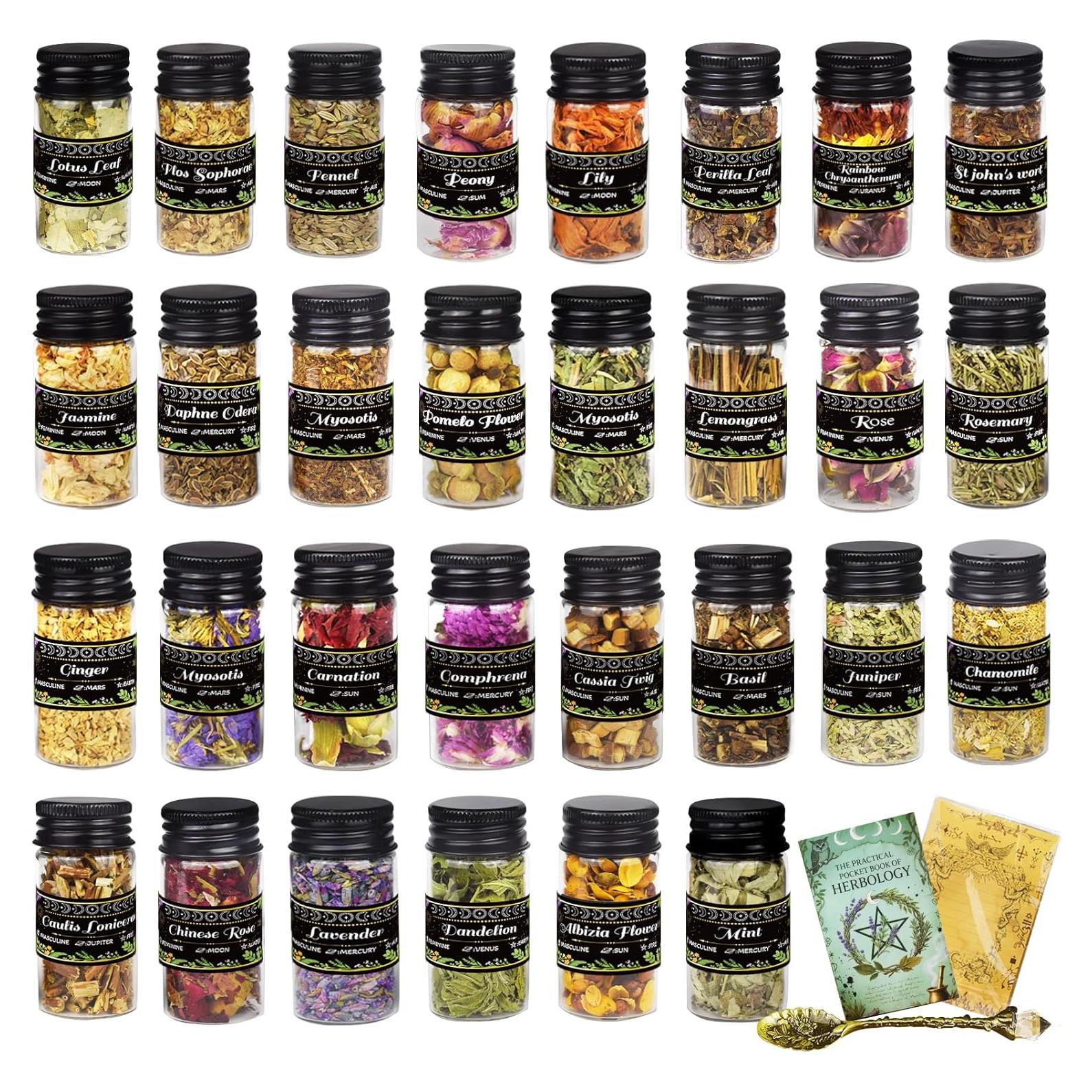 Kit de Brujería Ainswei 30 Hierbas y Flores Secas 1.02kg