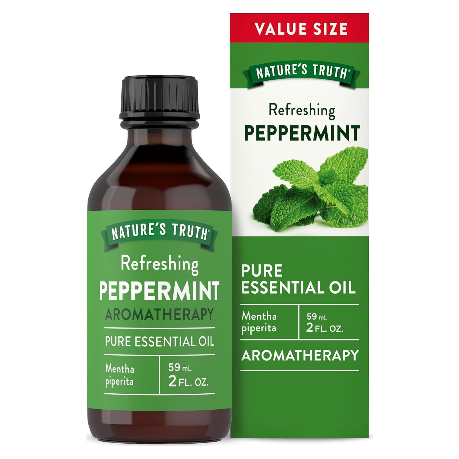 Aceite Esencial de Menta Pura Nature's Truth 59 ml Aromaterapia