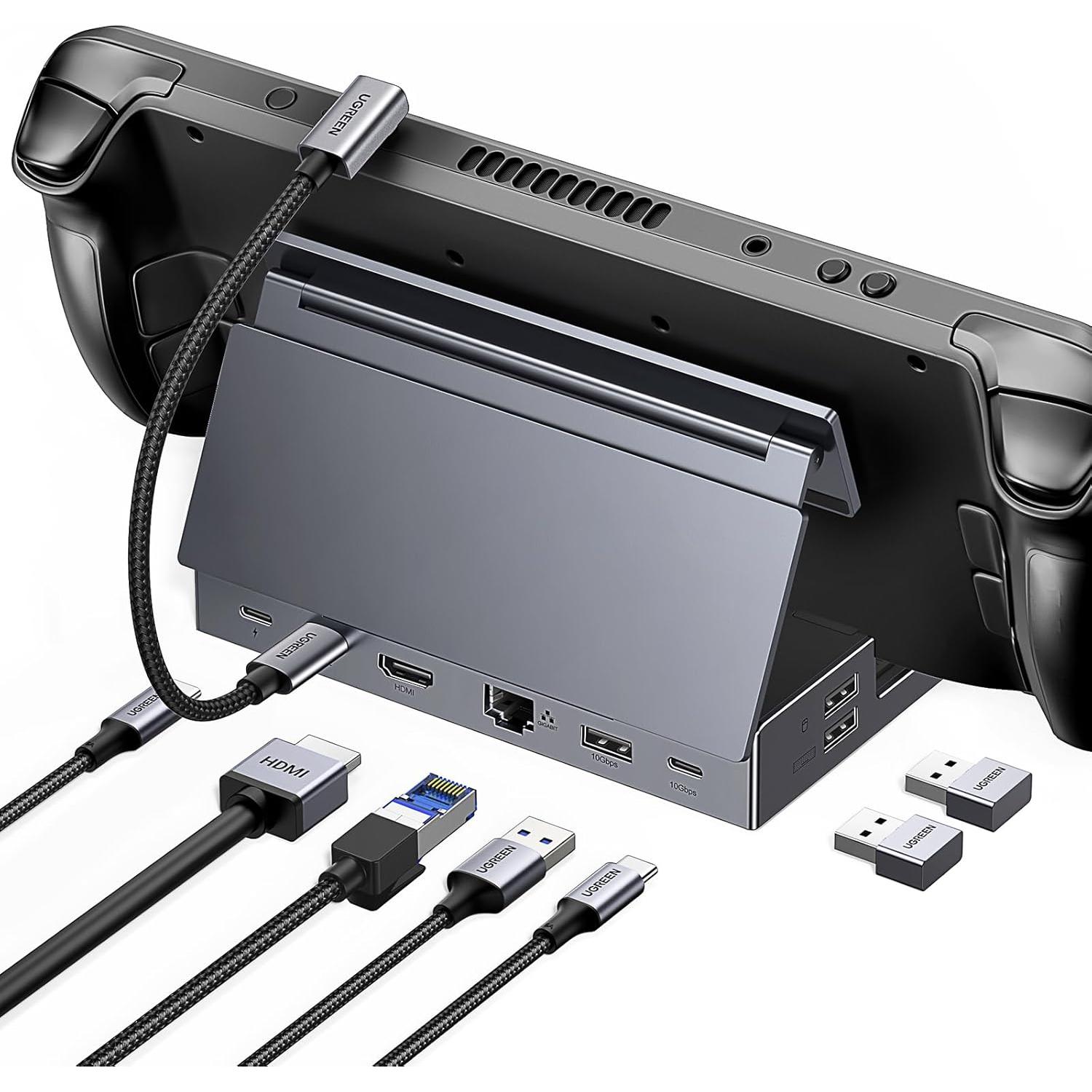 Dock UGREEN 9-en-1 USB C para Steam Deck 4K 60Hz