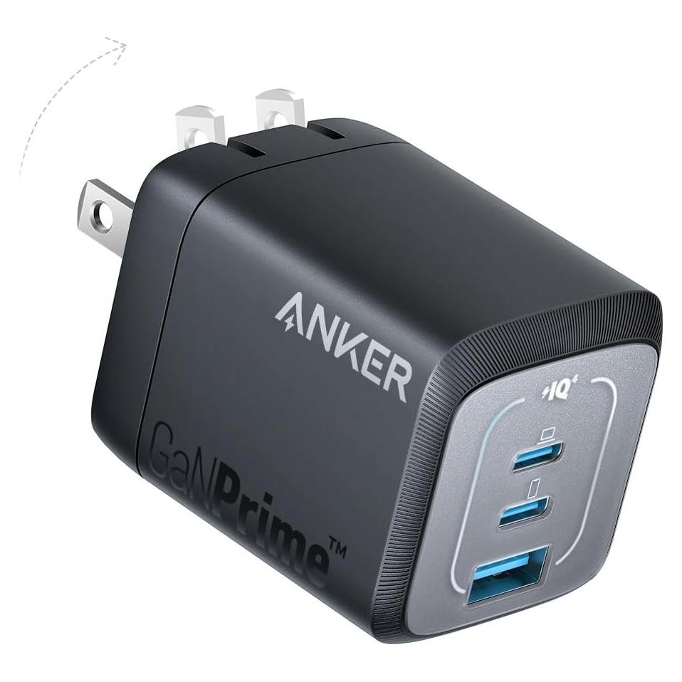 Cargador Anker Prime 67W USB-C 3 Puertos Carga Rápida