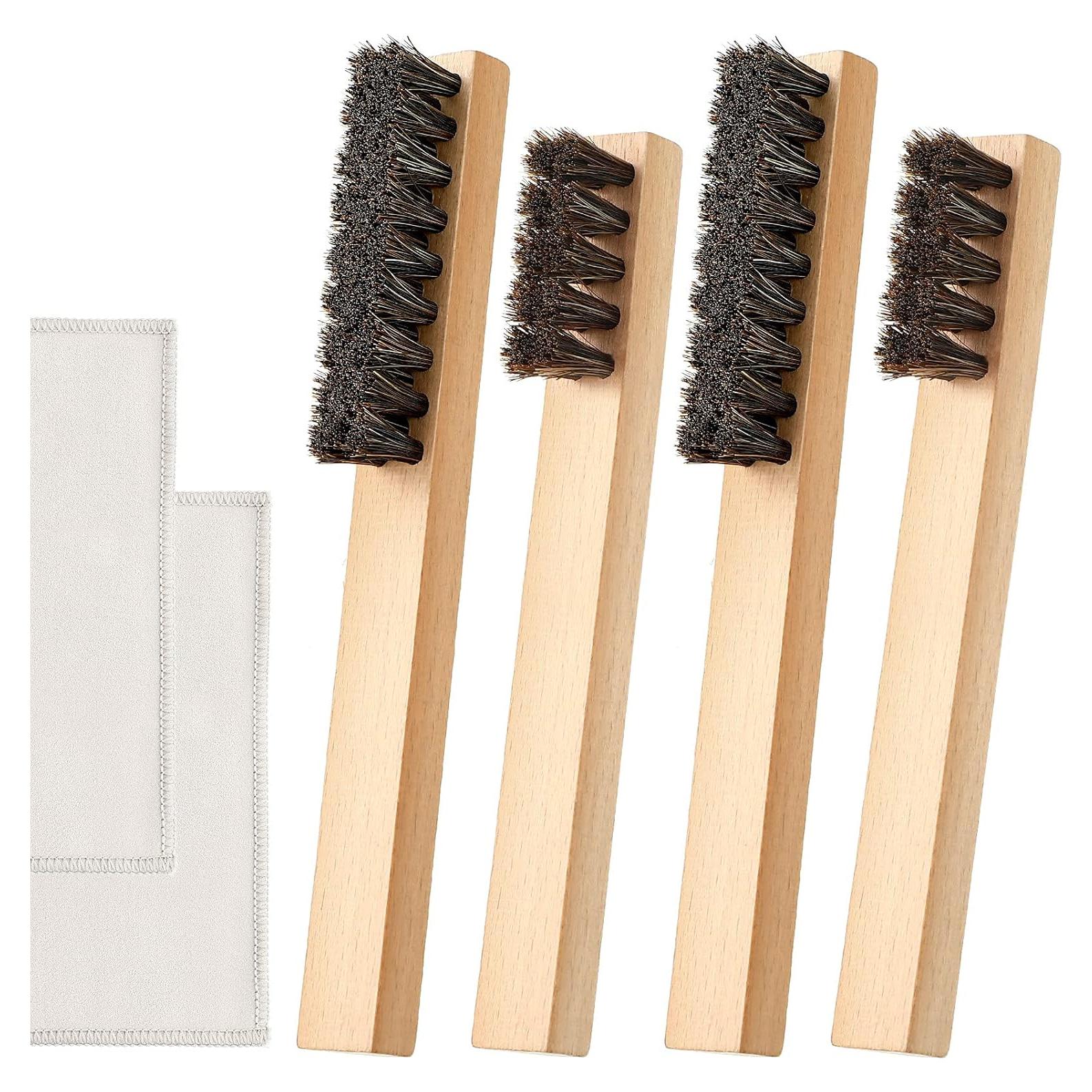 Juego de Pulido de Plata Patelai 4 Piezas con Cepillos y Paños