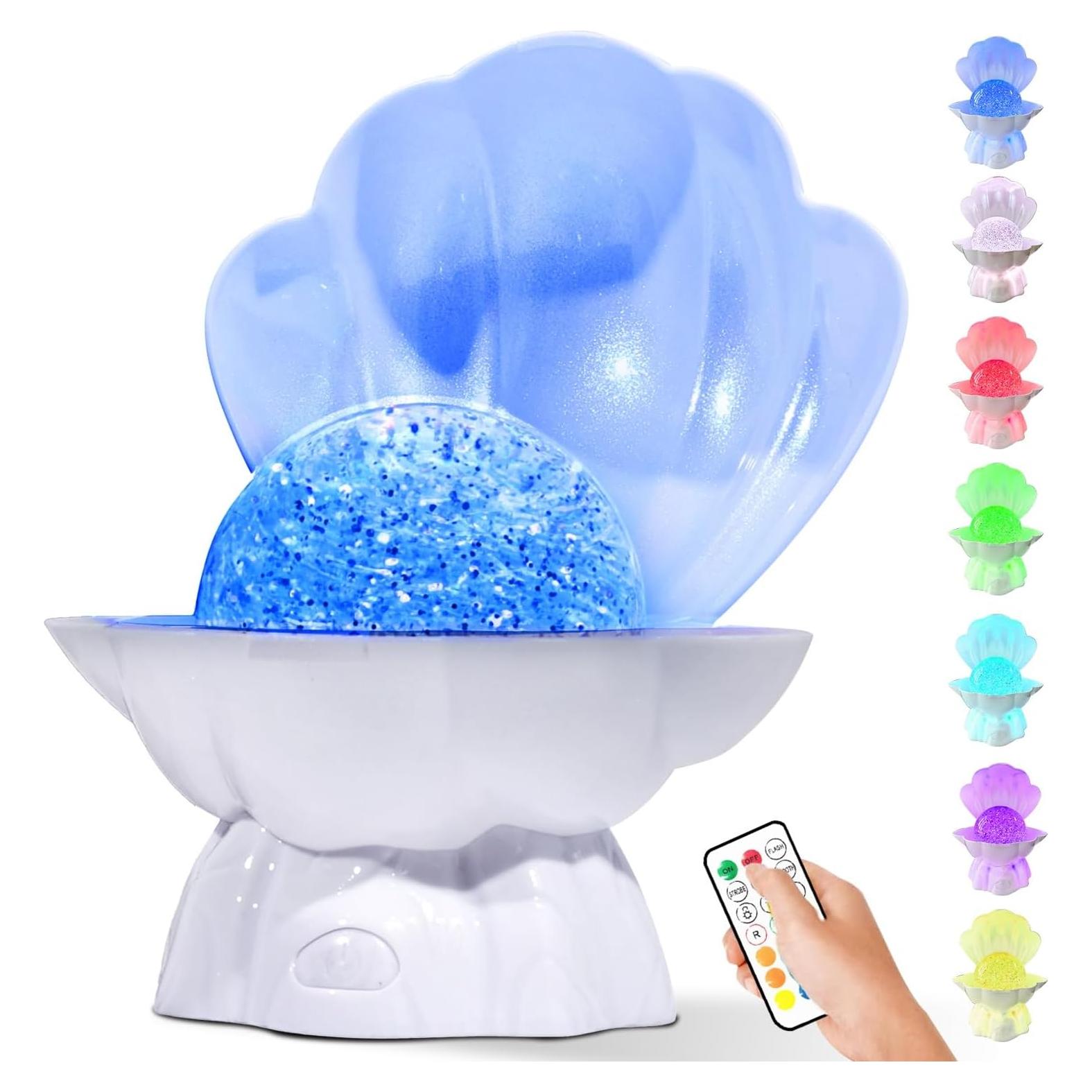 Luz Nocturna de Concha WANNALAMP 8 Colores RGB 14x16 cm