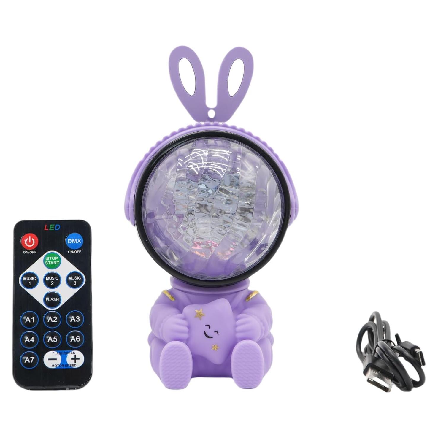 Proyector de Estrellas Astronauta Conejo ZHIJIANG LED Violeta
