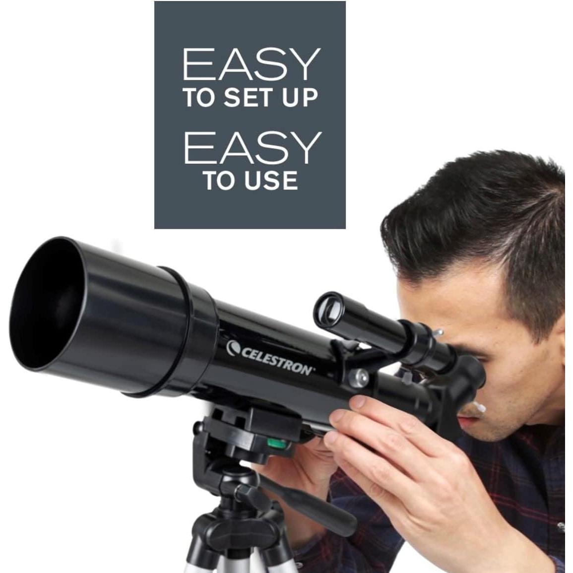 Telescopio Refractor Celestron Travel Scope 60 135x