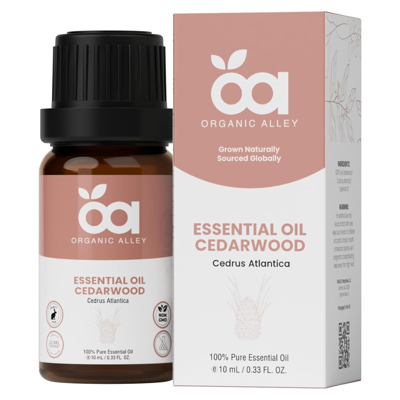 Aceite Esencial de Madera de Cedro Organic Alley 10 ml Puro