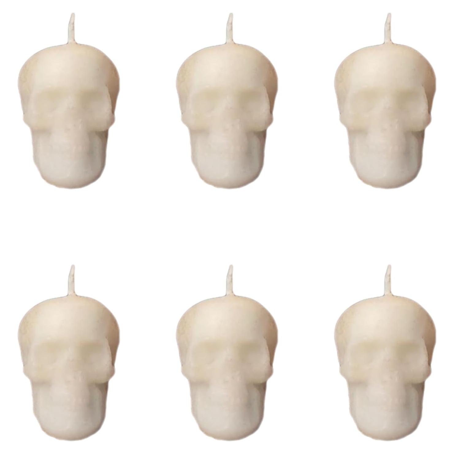Vela Calavera Hecate - 6 Velas Rituais Sin Aroma 12.7cm