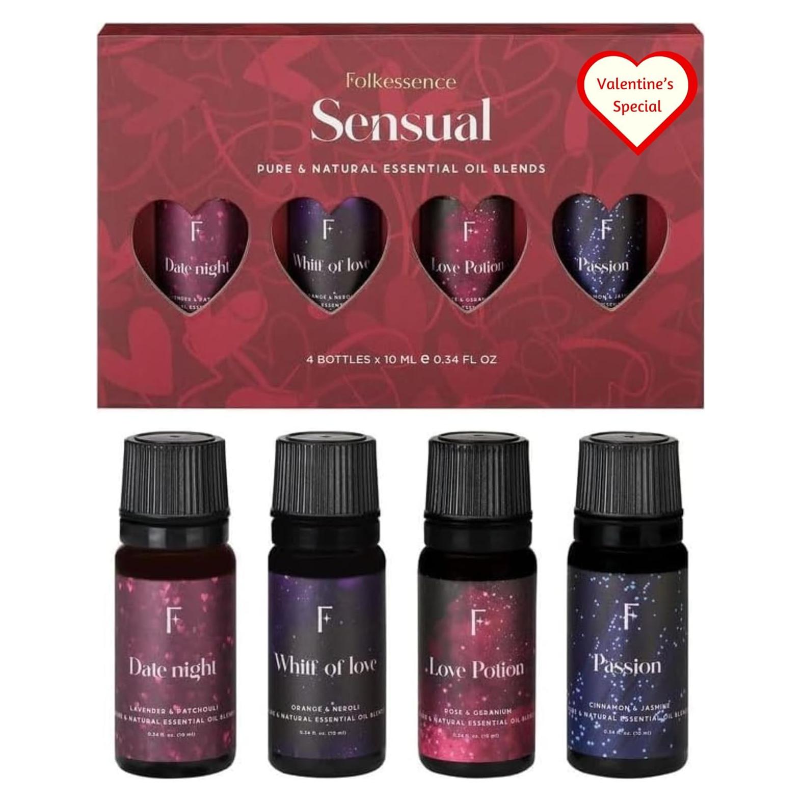 Set de 4 Aceites Esenciales Folkulture 10ml - Lavanda, Jazmín