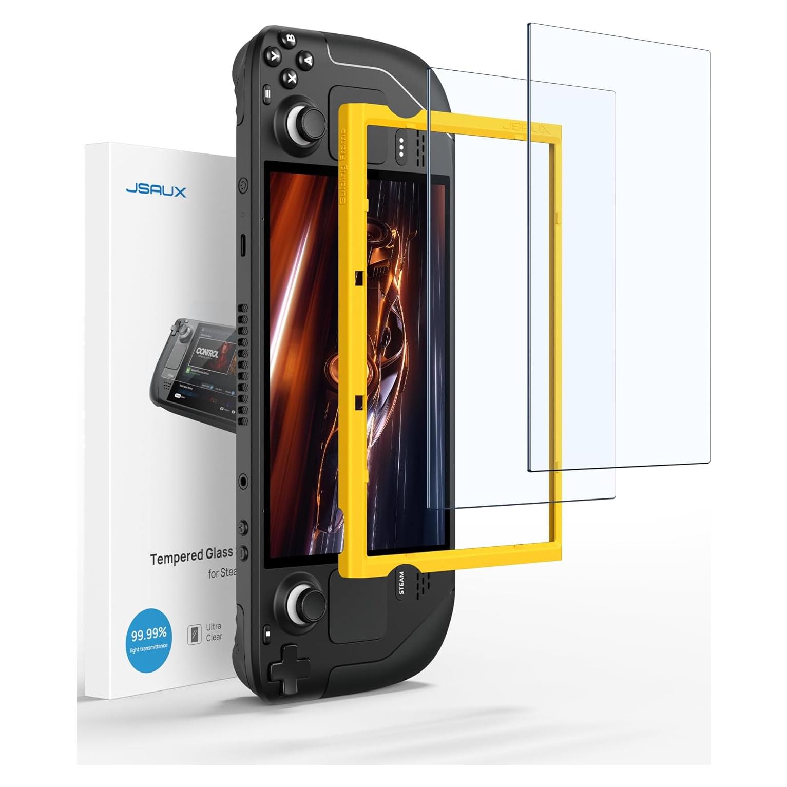 Protector de Pantalla JSAUX para Steam Deck 7" Vidrio Templado