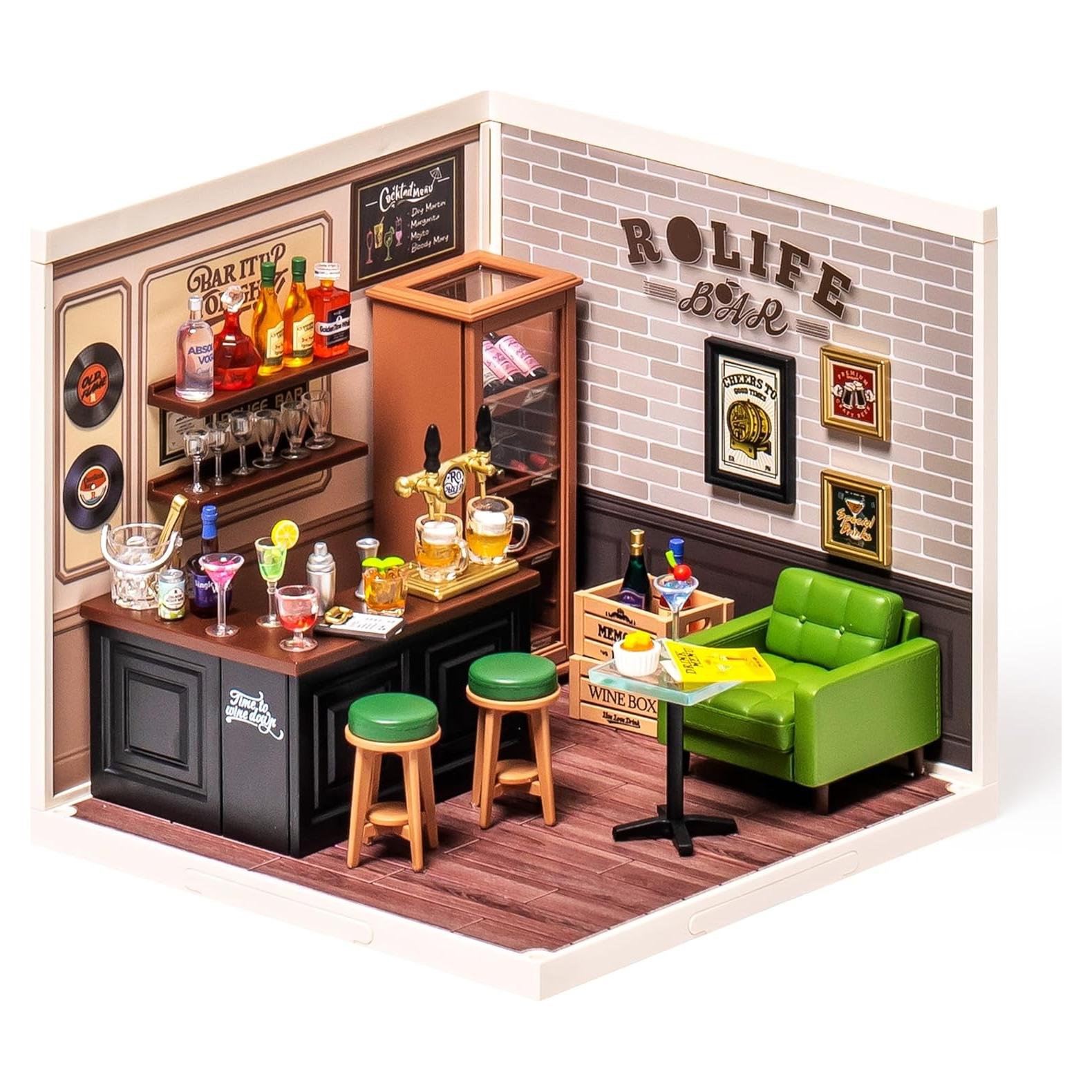 Kit de Casa en Miniatura ROBOTIME Bar Levemente Alegre