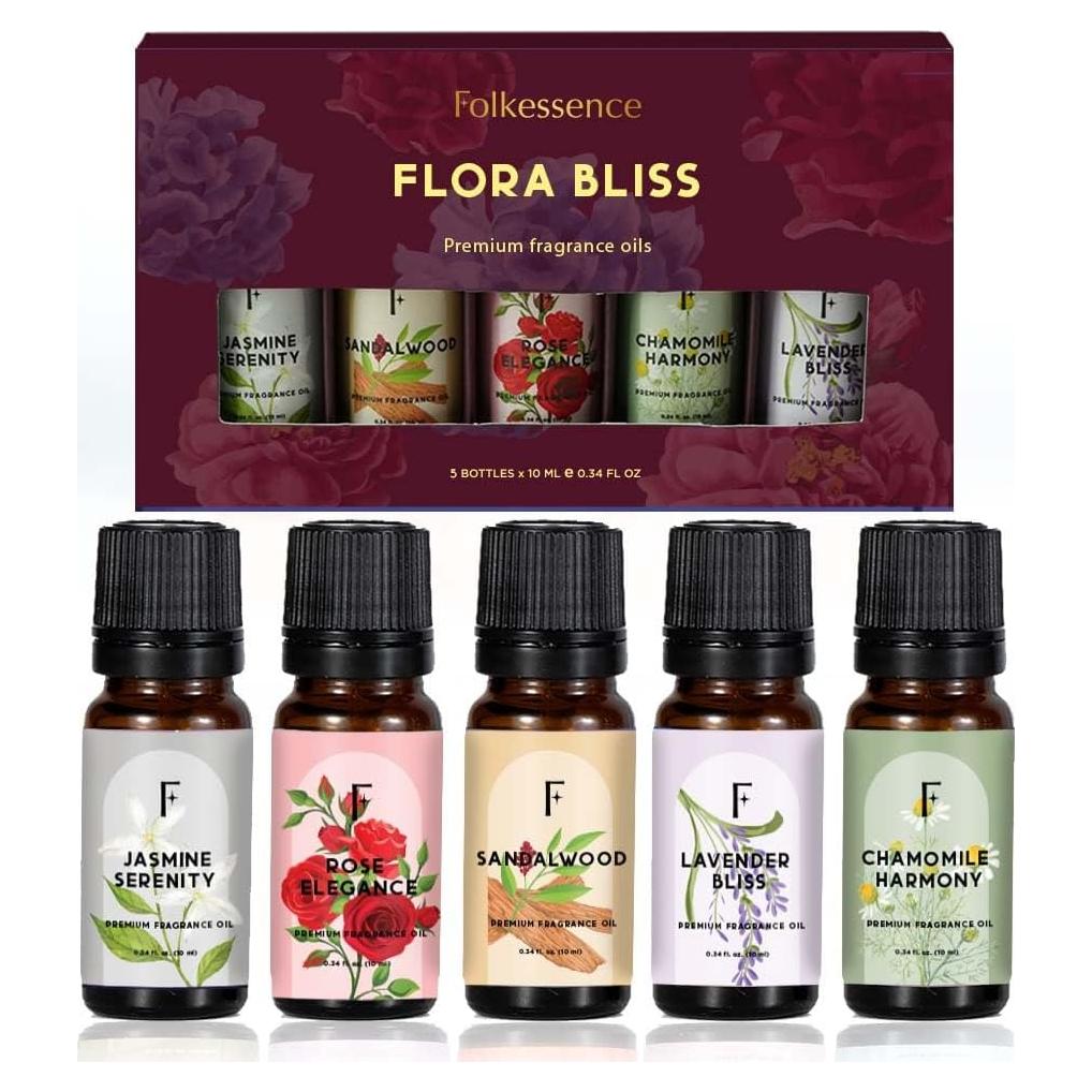 Set de Aceites Esenciales Flora Bliss Folkulture 5x10ml Aromaterapia