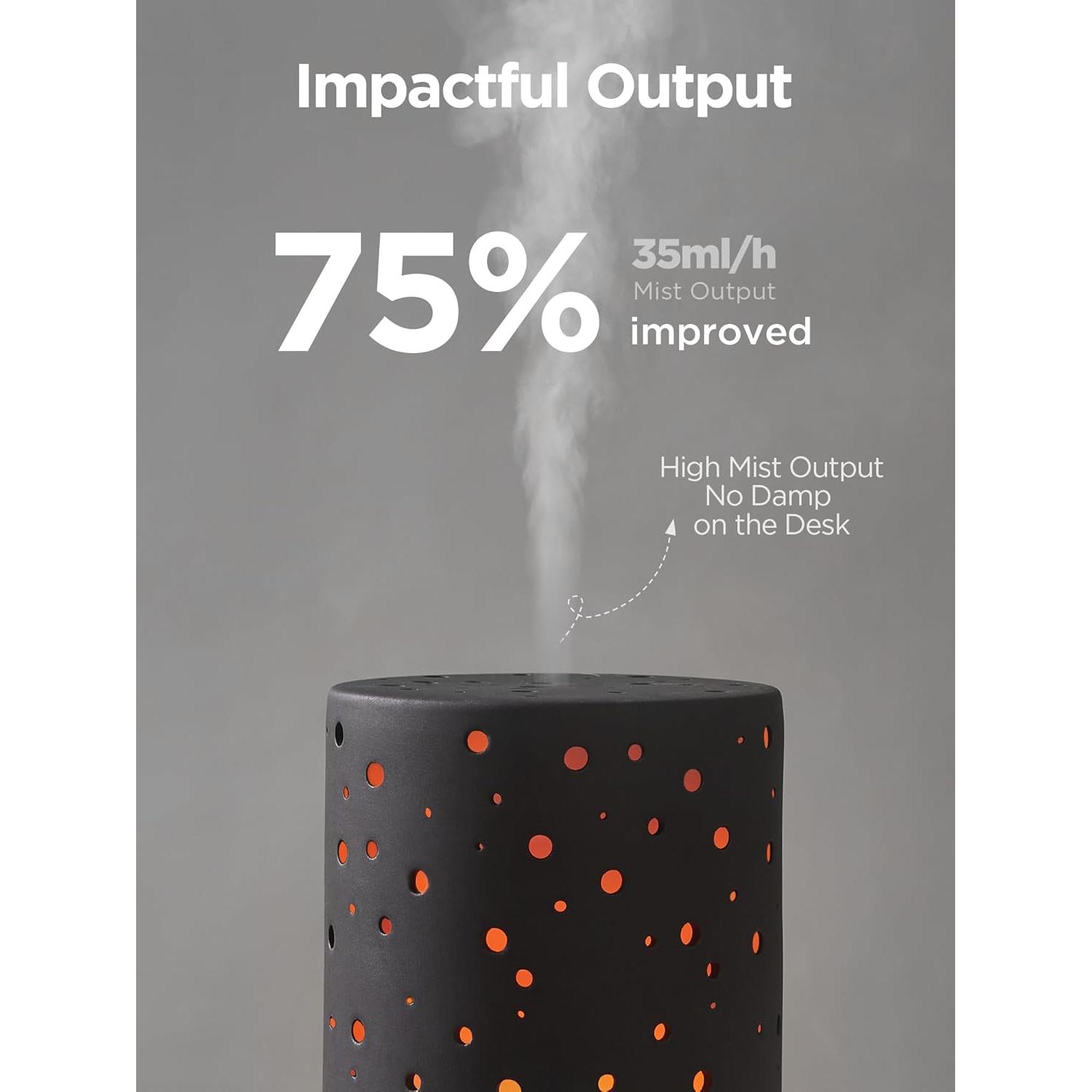 Difusor de Aceite Esencial InnoGear AD15-BR 150ml Cerámica Negra