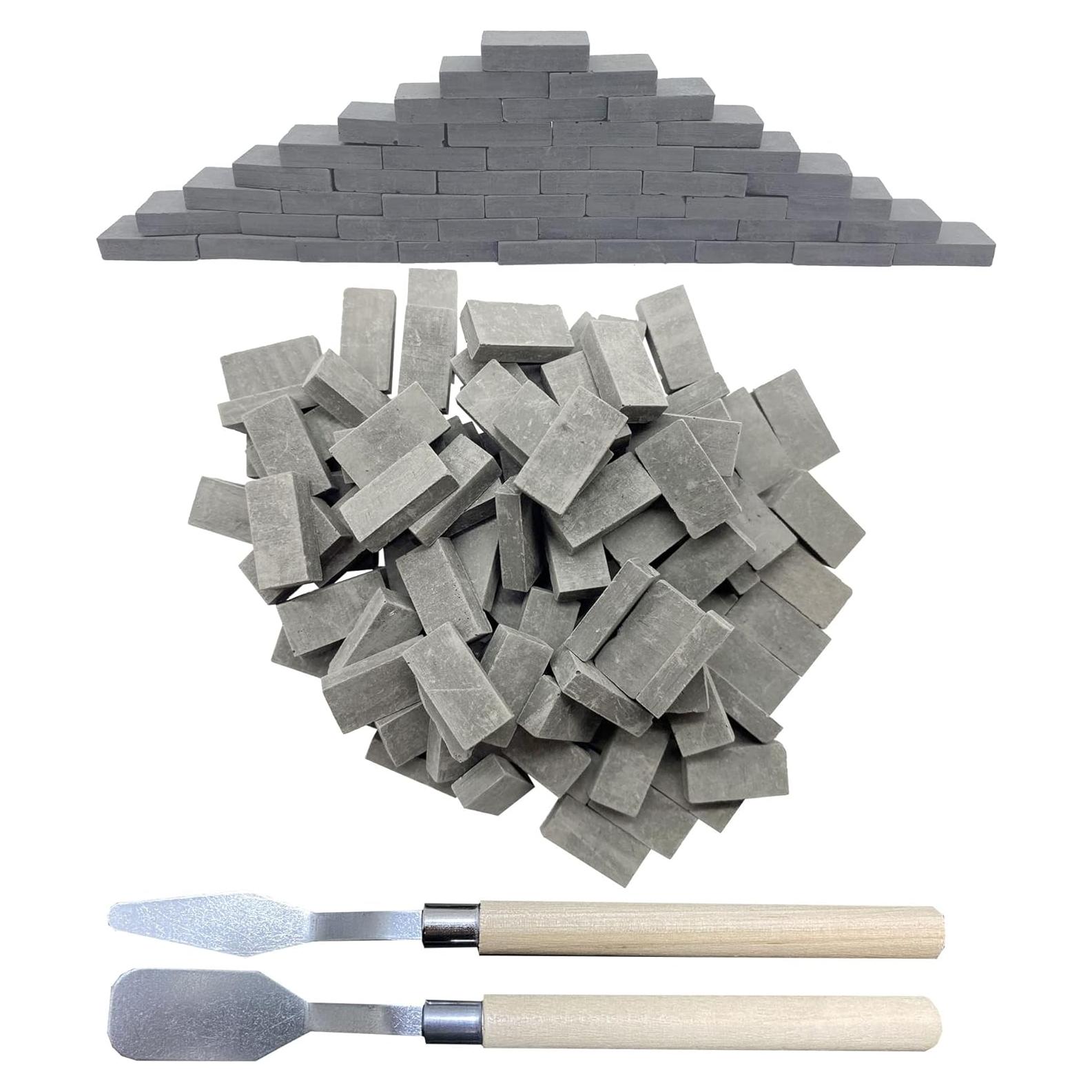 Woohome Mini Ladrillos de Pared Grises 150 PCS para Modelos