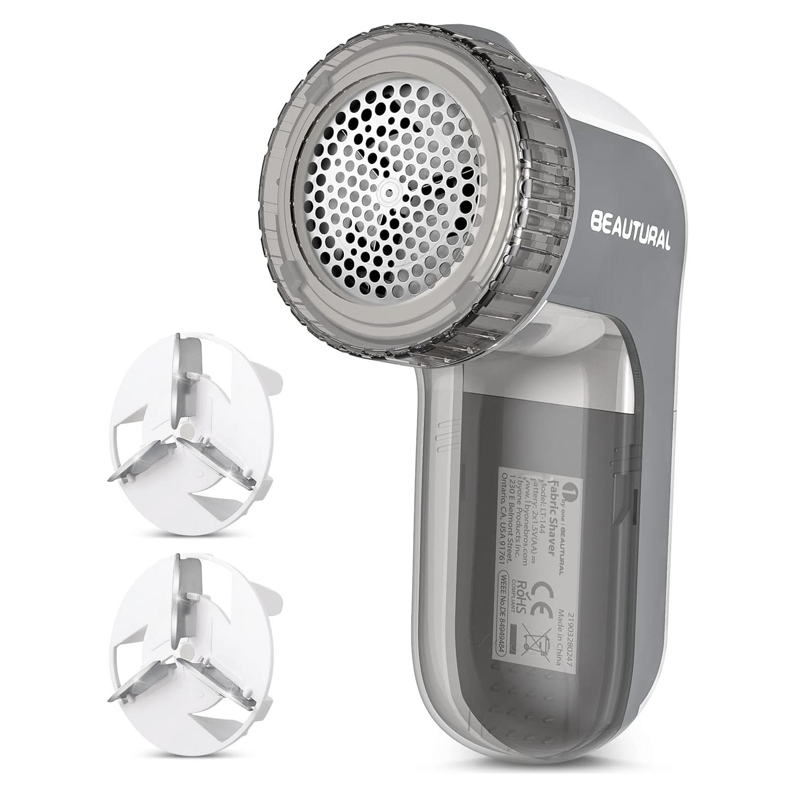 Afeitadora de tela BEAUTURAL 2 velocidades 2 cuchillas gris