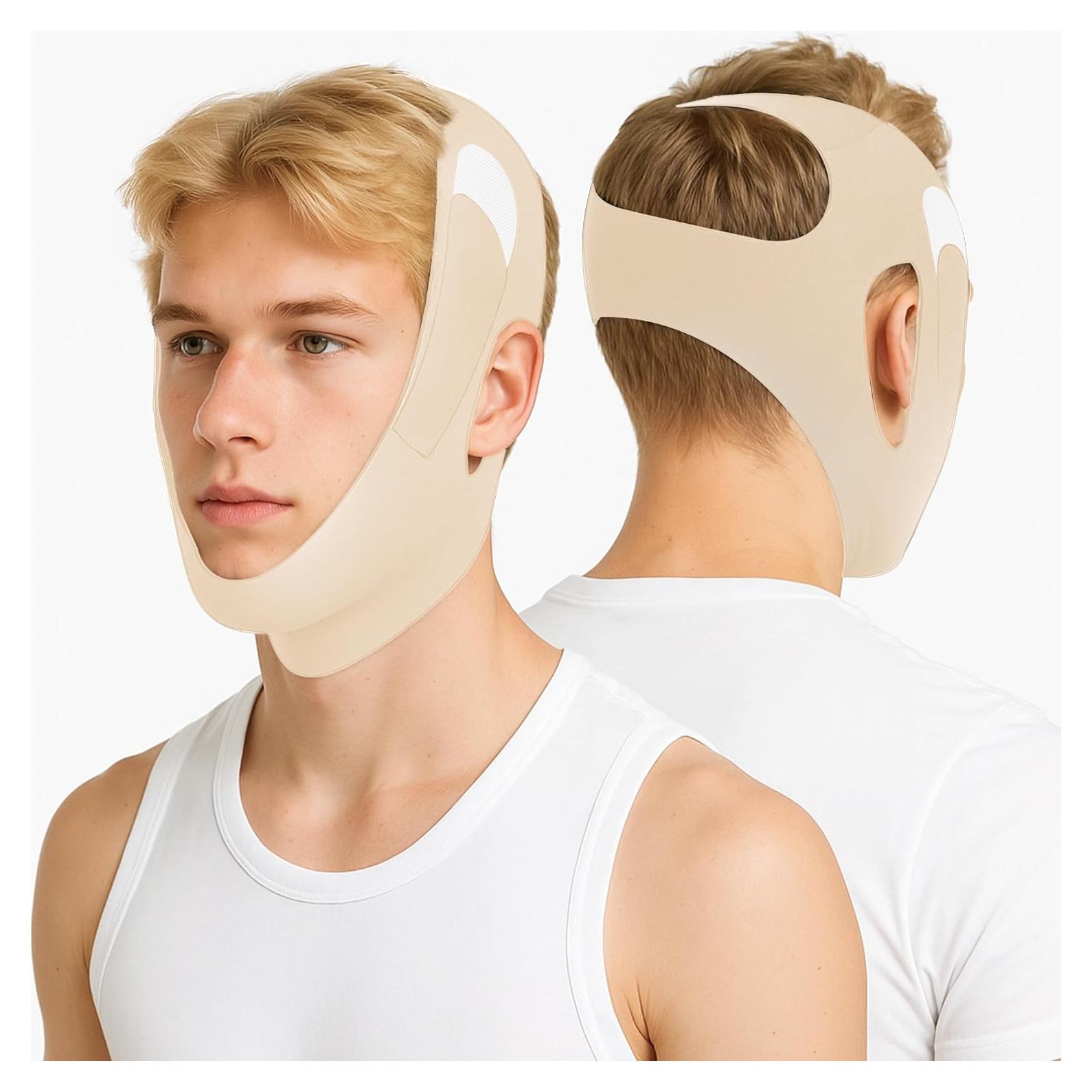 Correa para Barbilla Anti Ronquidos Holinee Ajustable Beige