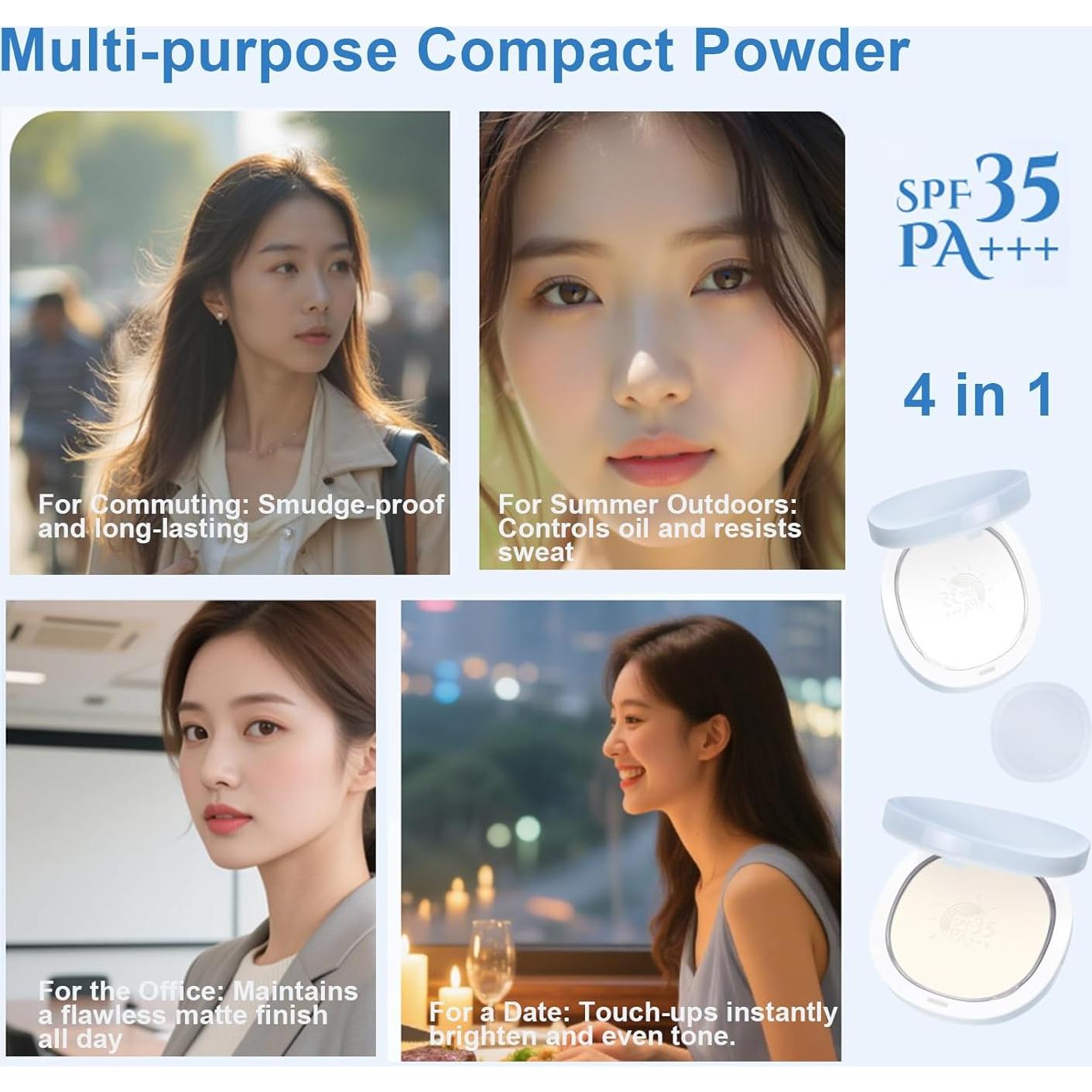 Polvo Compacto Solar ConfidMiss 4-en-1 SPF35 7.1g