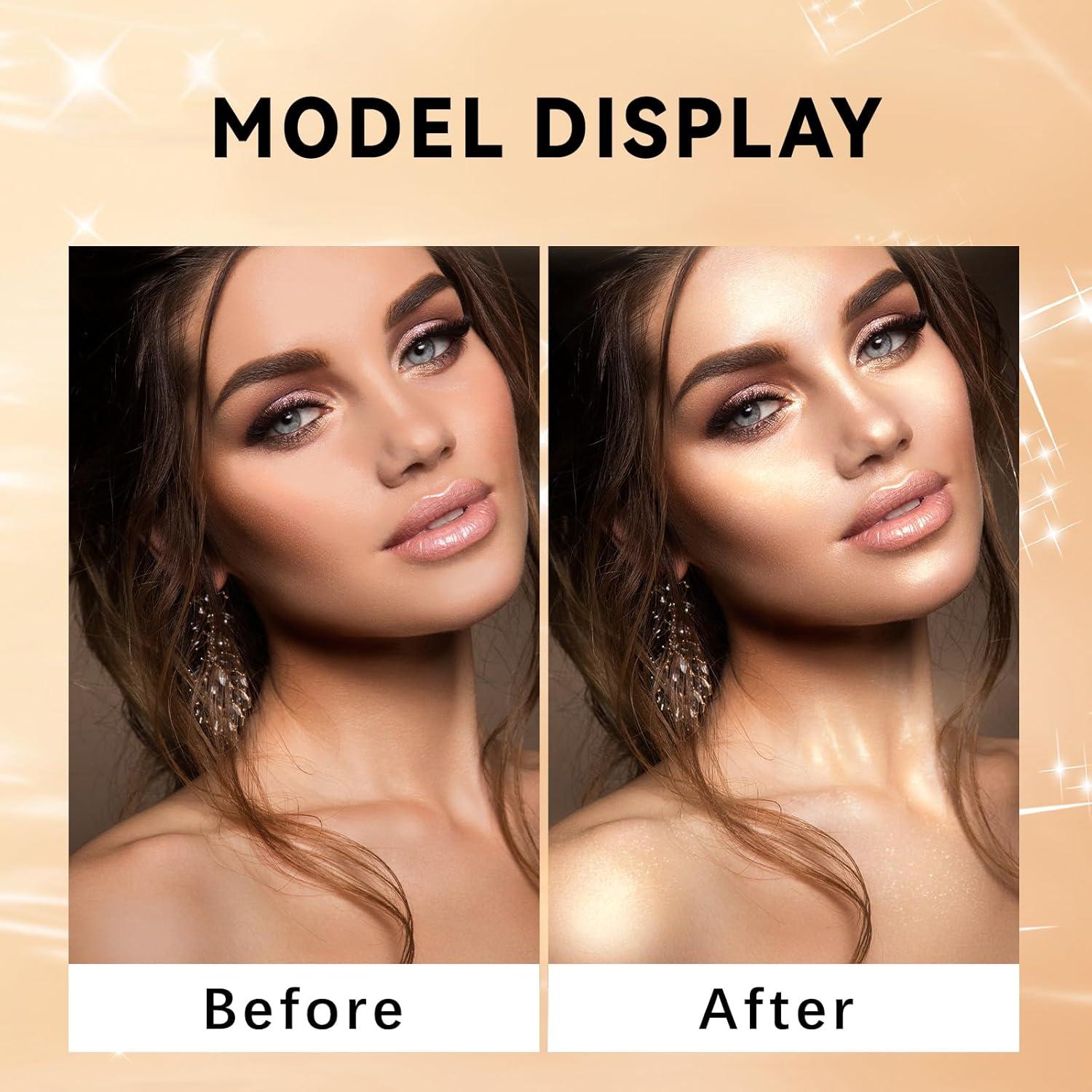 Polvo Iluminador Corporal Hada 31g Marrón Dorado - Brillo Natural