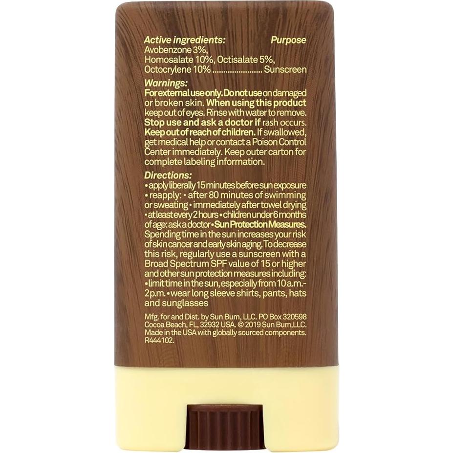 Barra Solar Facial Sun Bum SPF 30 - 12.7 g - Resistente al Agua