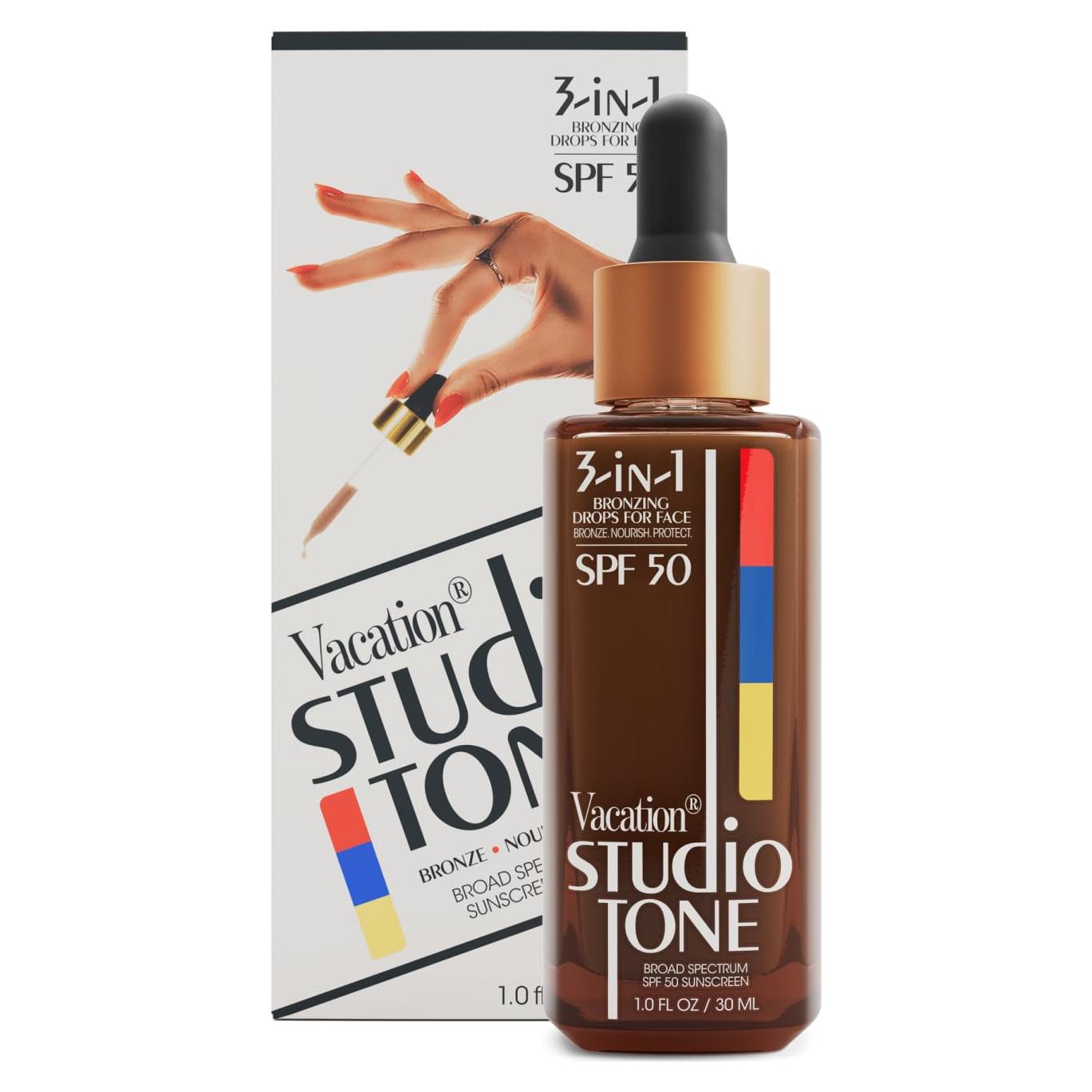 Gotas Bronceadoras SPF 50 Vacation 29.57 ml - Piel Besada por el Sol