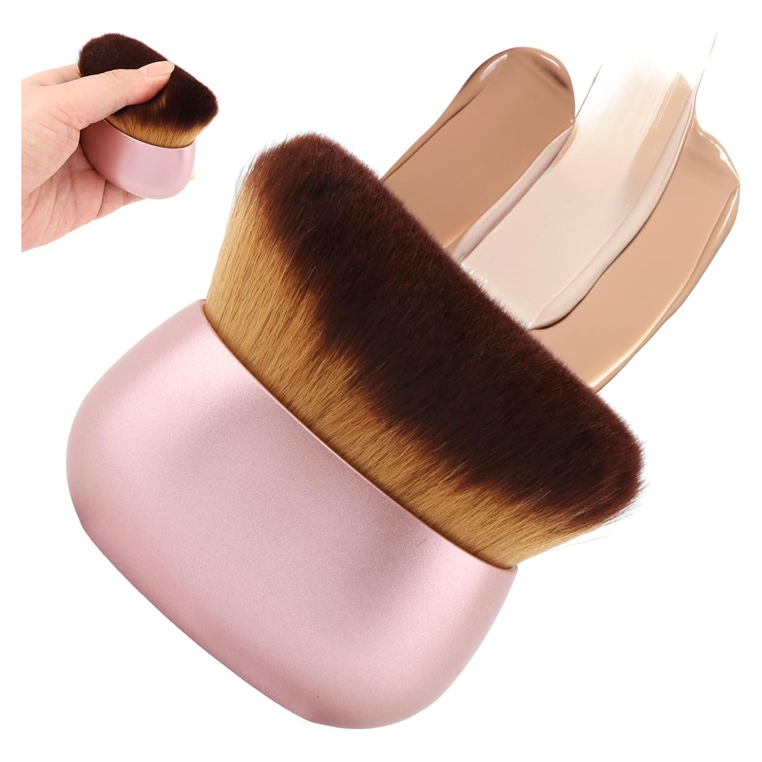 Brocha de Autobronceador Kazheon Extra Grande Rosa 75mm