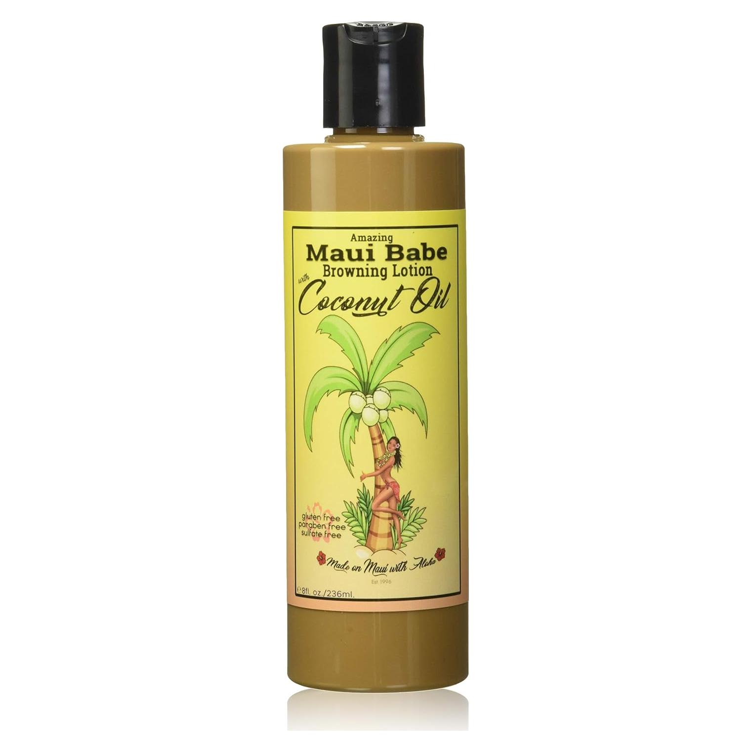 Loción Bronceadora Maui Babe con Aceite de Coco 236ml