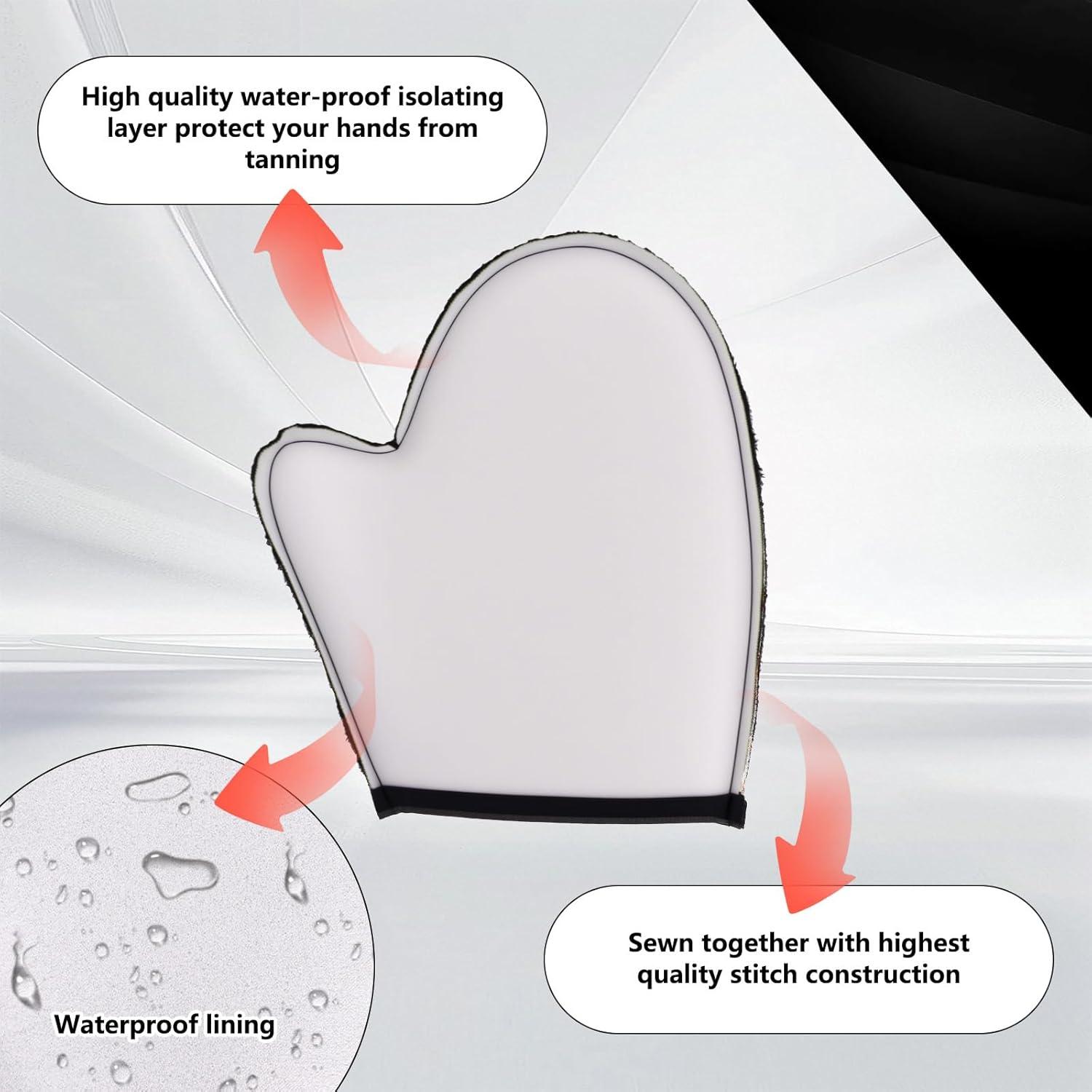 Kit de Aplicador de Bronceador DADERXY con Guante y Espalda