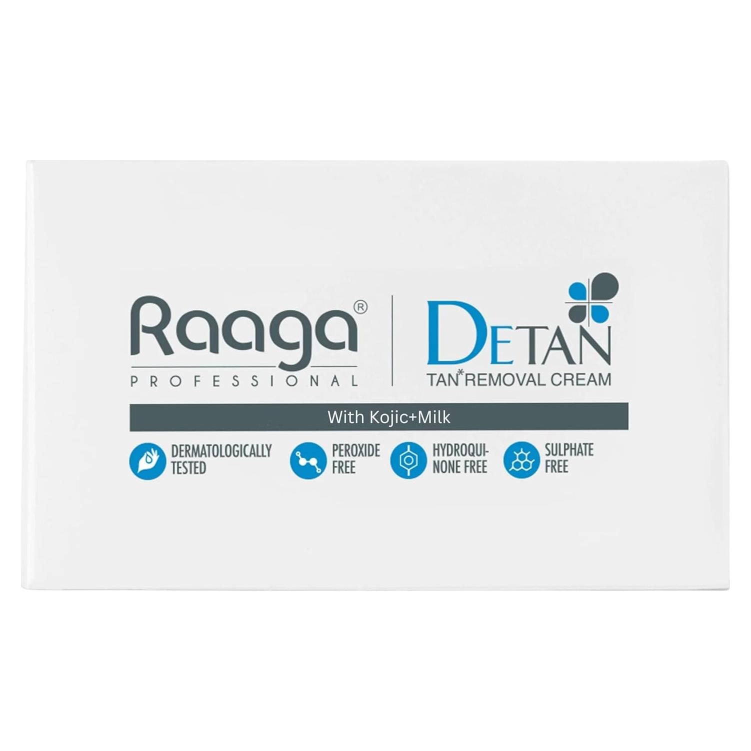 Crema De-Tan Profesional Raaga 72g | Hidratante y Suave