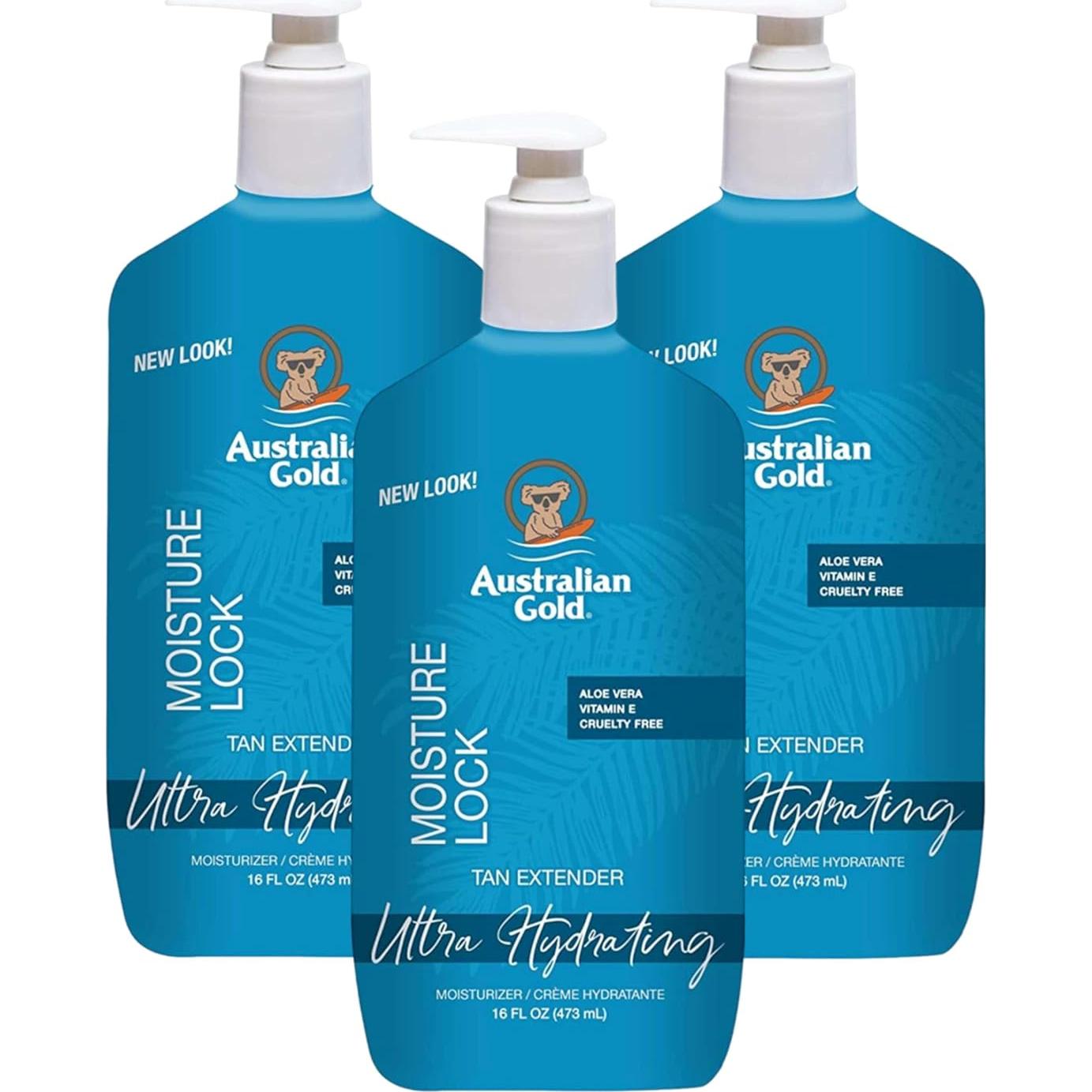 Australian Gold Moist Lock Tan Extender 3 Piezas 473ml