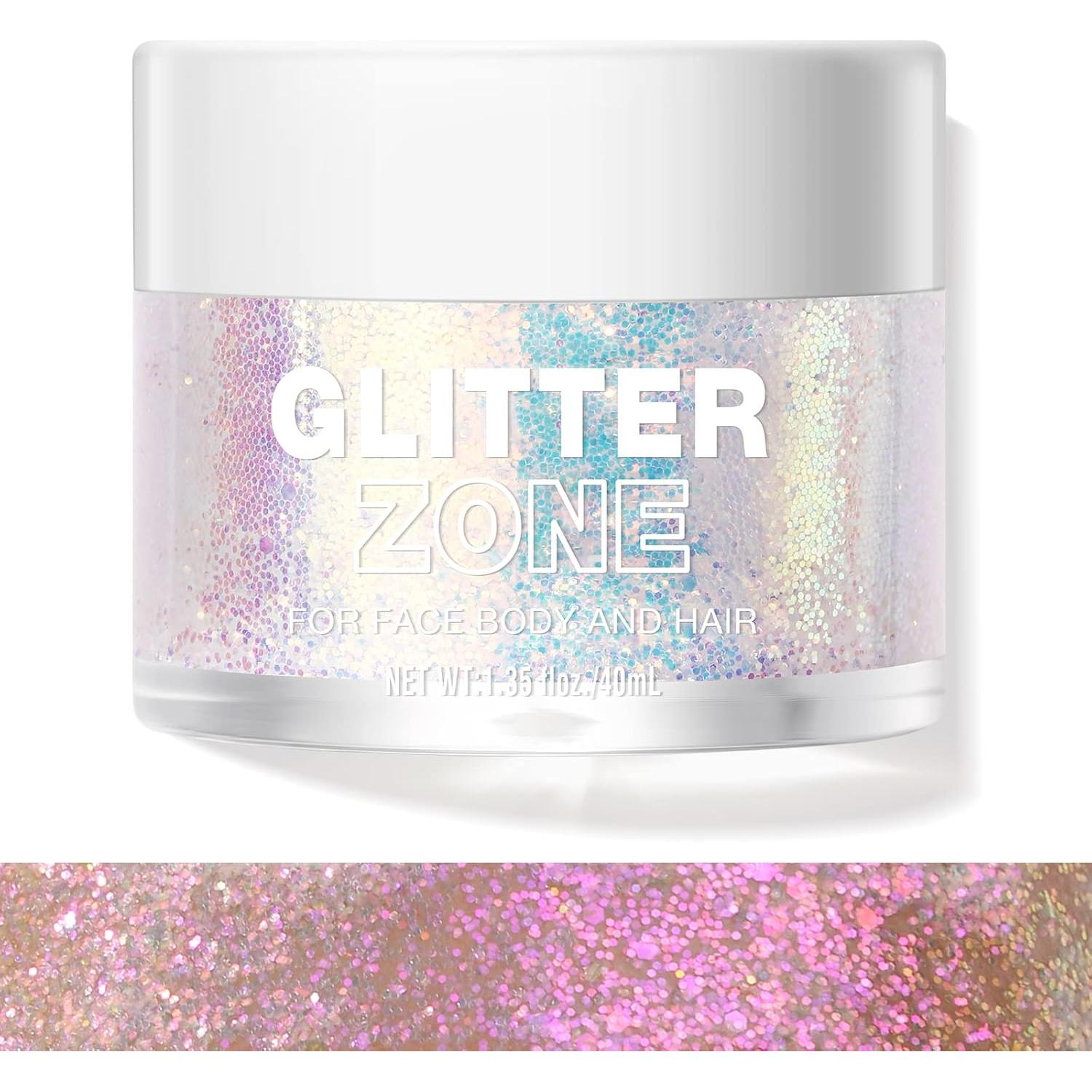 Gel de Brillo Corporal LANGMANNI Rosa Brillante 40 ml Vegano