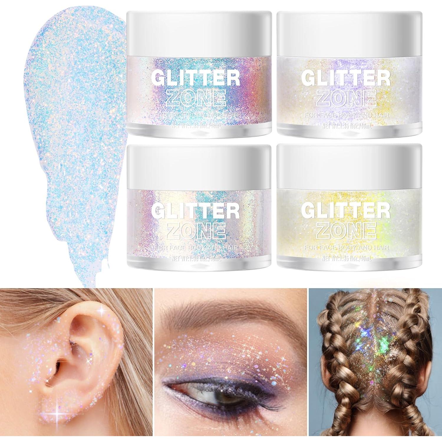 Gel de Brillo Corporal LANGMANNI Rosa Brillante 40 ml Vegano