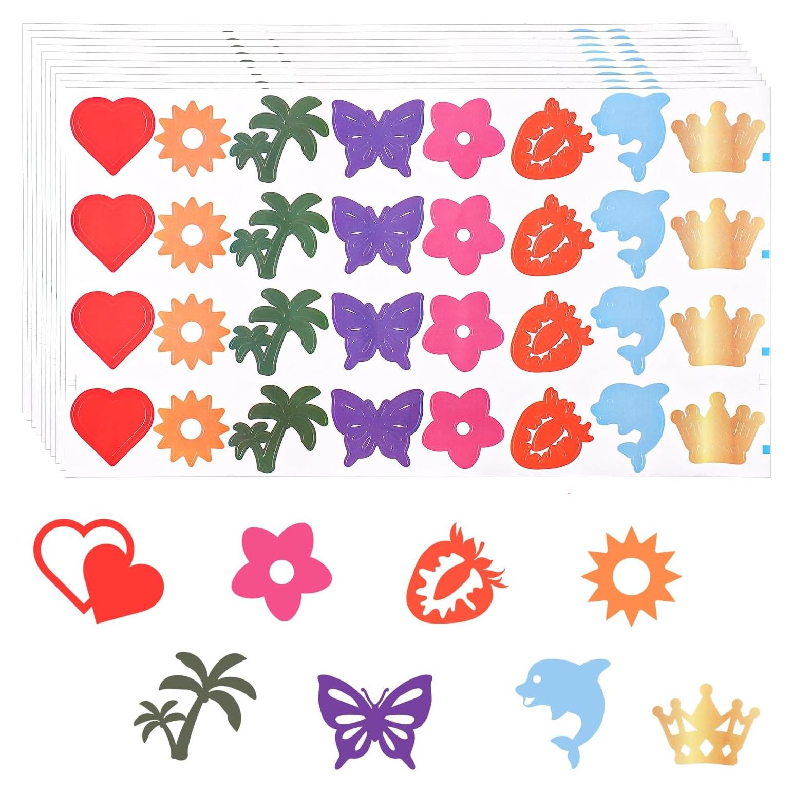 320 Calcomanías Bronceadoras Autoadhesivas Lasuroa 25x14cm