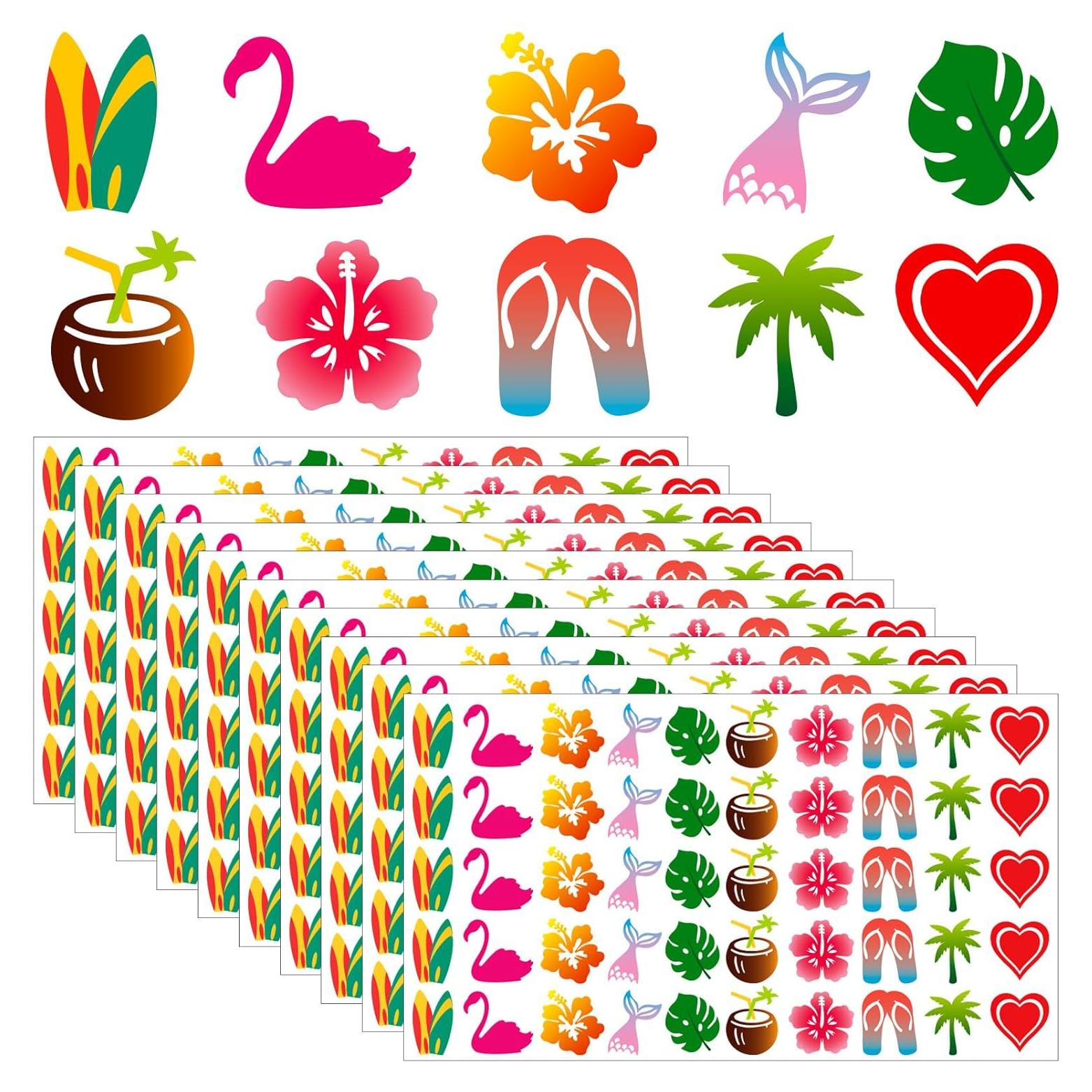 Pegatinas Bronceadoras Autoadhesivas WDAHDHP 500 Pcs Verano