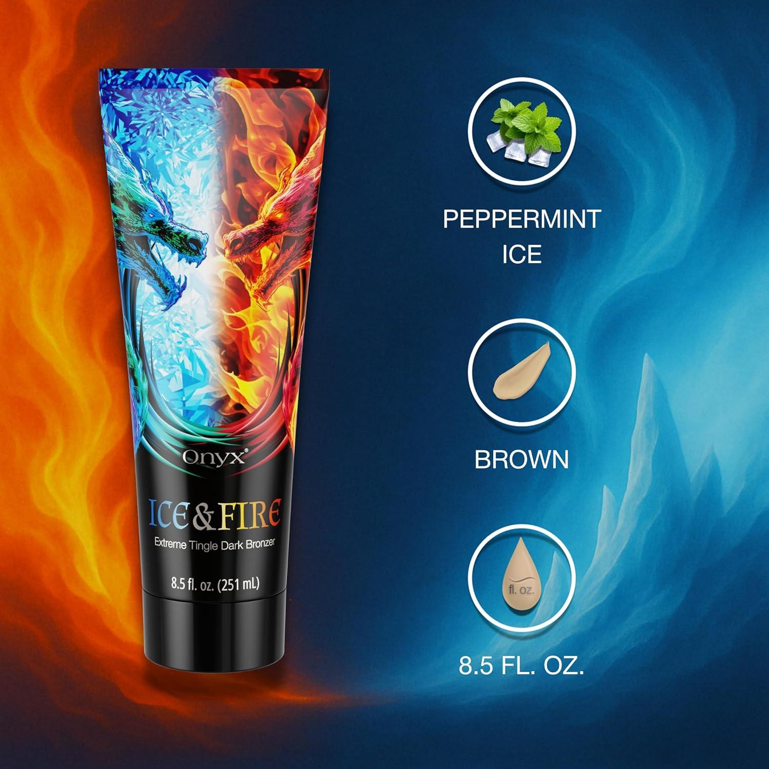 Loción Bronceadora Onyx Hielo y Fuego 272g - Acelerador UV