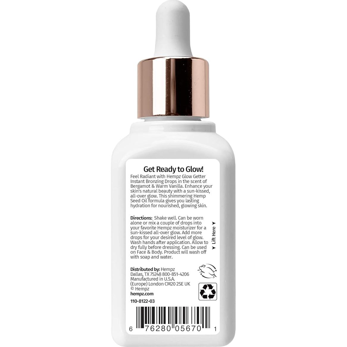 Gotas Bronceadoras Instantáneas Hempz Glow Getter 56.7 g