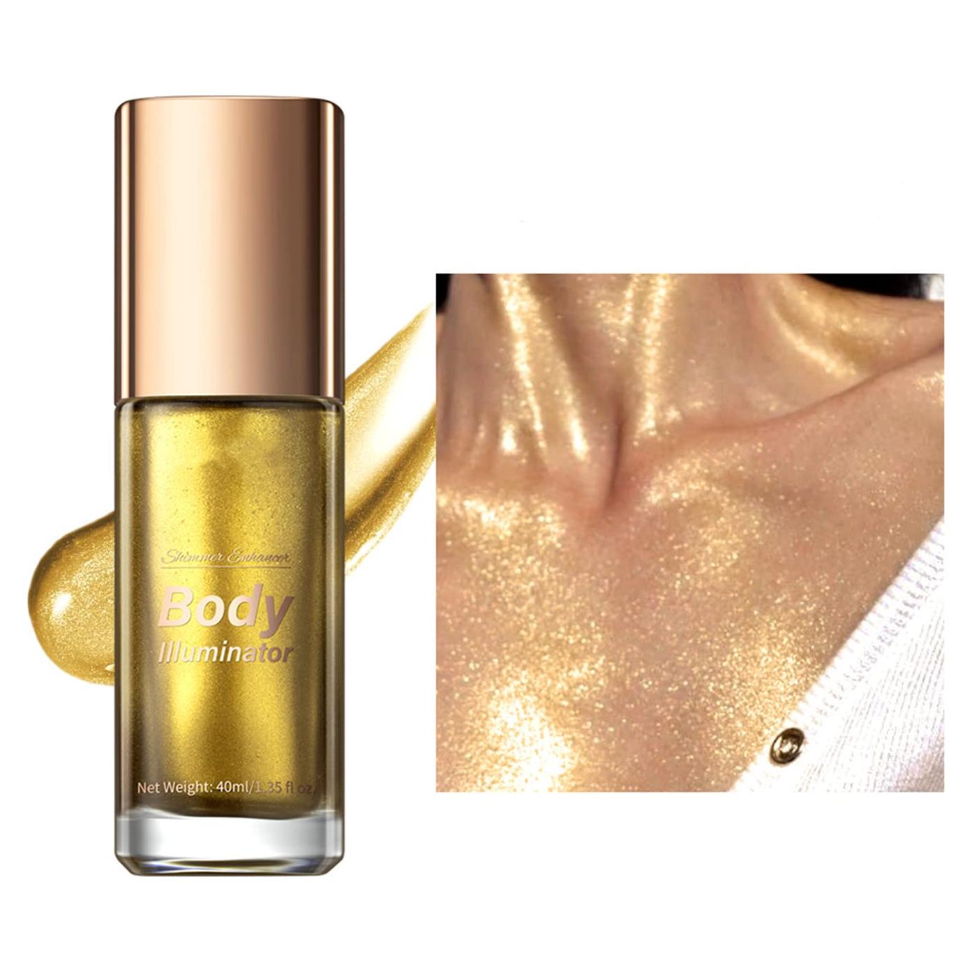 Iluminador Corporal MAEPEOR 5 Colores Hidratante 40ML Oro