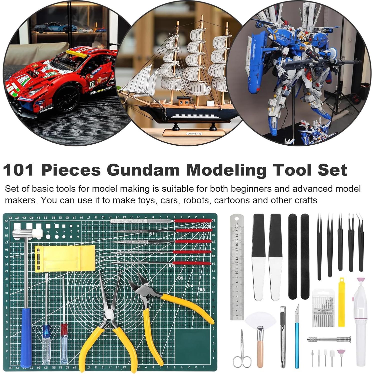 Kit de Herramientas Fippy para Modelos Gundam 101 Piezas