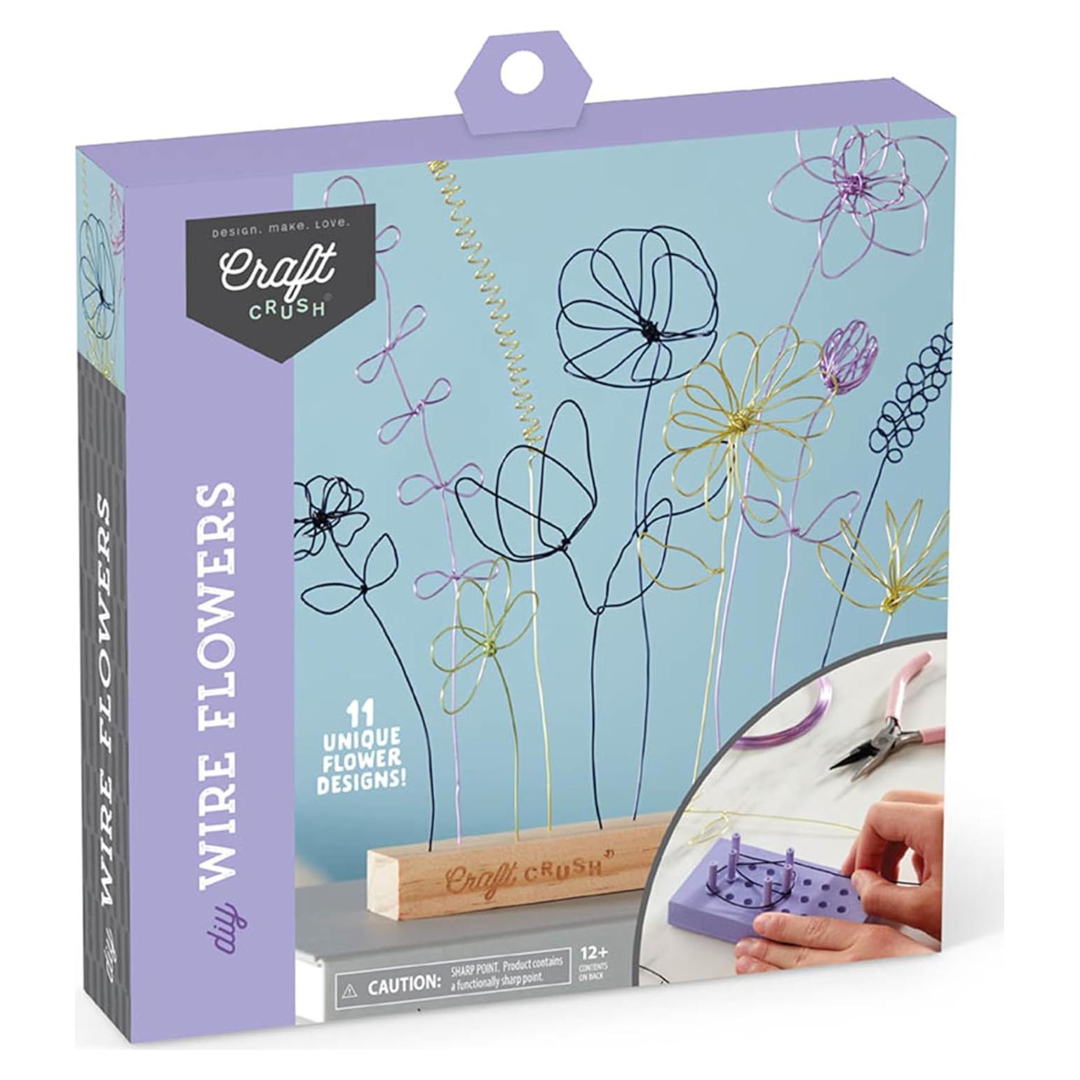 Kit de Manualidades Craft Crush - Flores de Alambre 25 cm