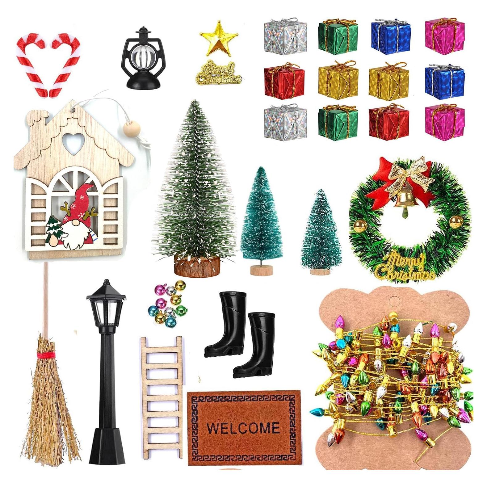 Kit de Decoración Navidad Miniaturas 39 Piezas Atoyzbin