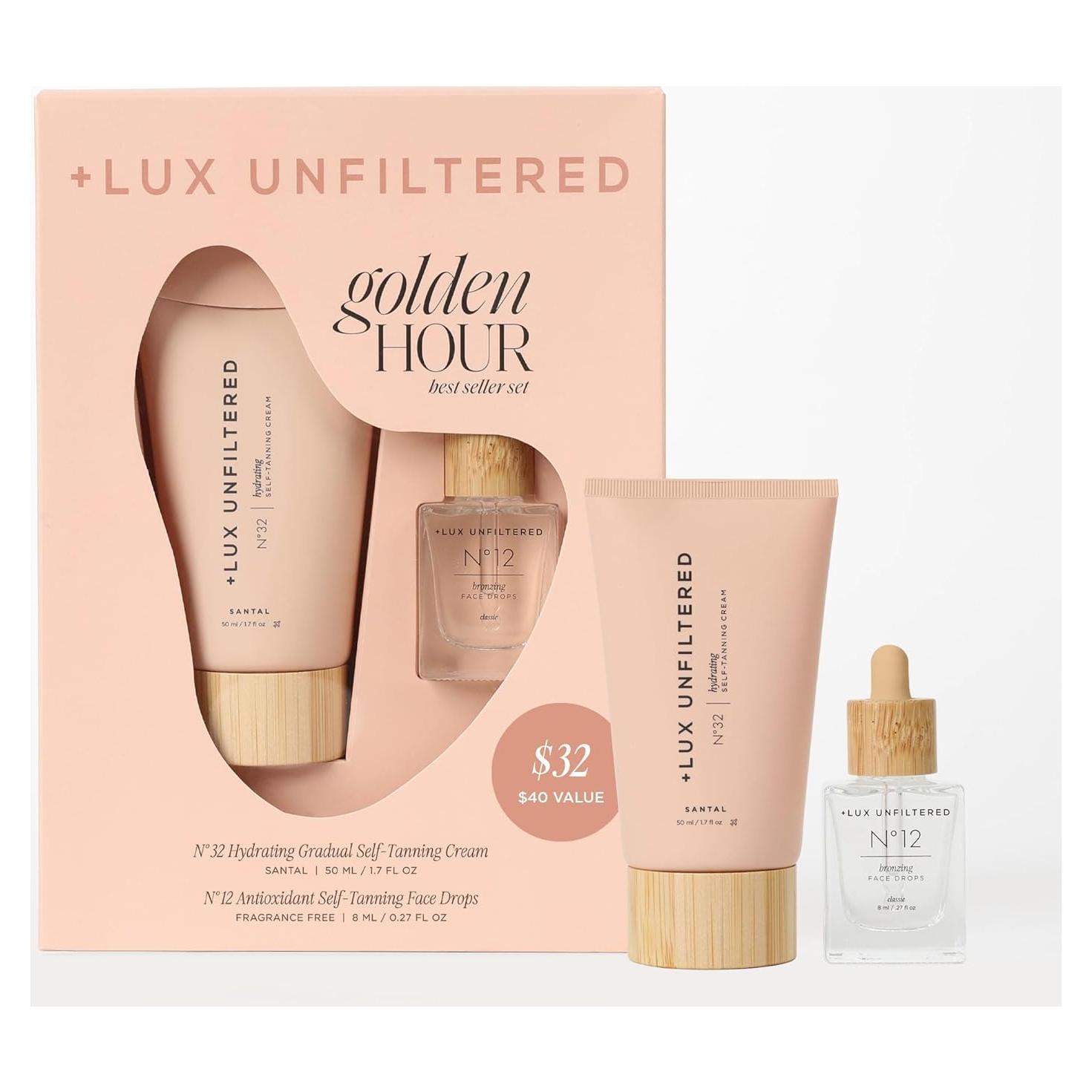 Set Mini Bronceador Gradual Lux Unfiltered - 50ml y 8ml