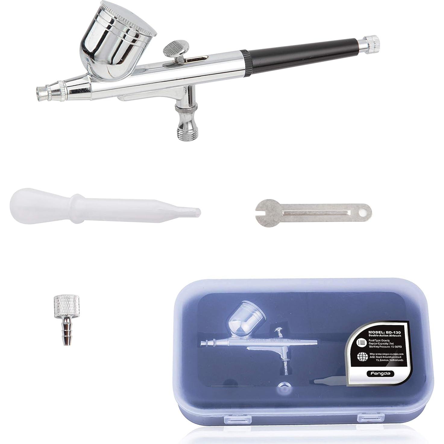 Kit de Aerógrafo Timbertech AS18-2K con Compresor y Accesorios