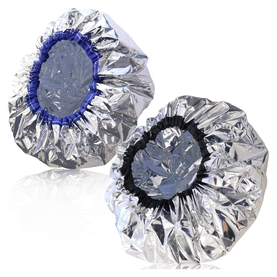 Gorros de Acondicionamiento de Papel de Aluminio TCOTBE - 2 Piezas